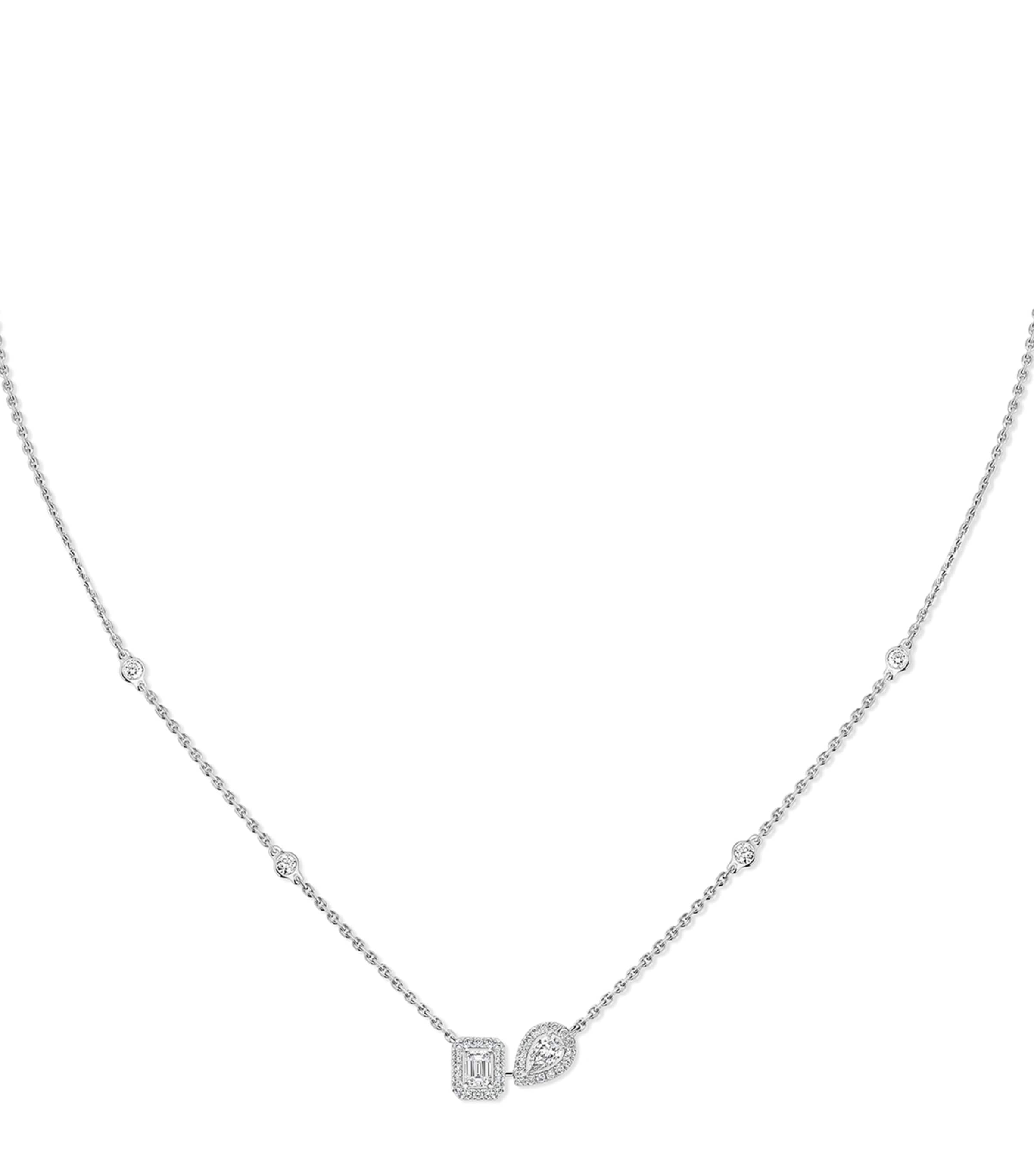 Messika My Twin White Gold and Diamond Necklace (0.30ct) White Gold Image 1