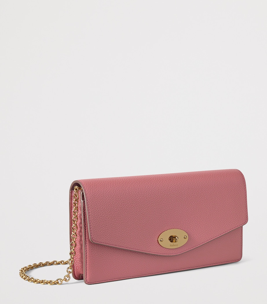 Mulberry Small Darley Clutch Bag Pink Scrumpy Image 2