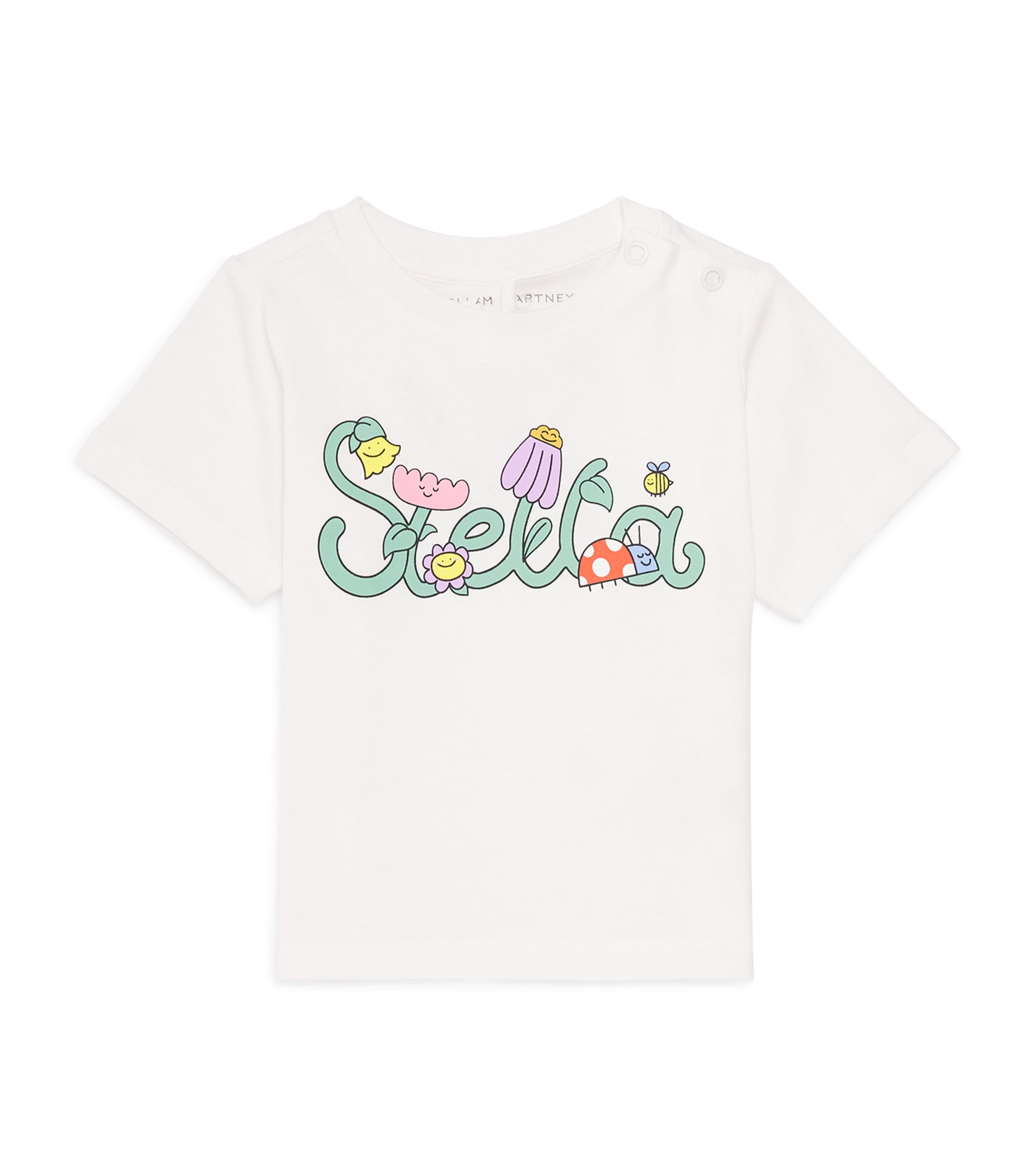 Stella McCartney Kids Cotton Printed T-Shirt (3-36 Months) Image 1