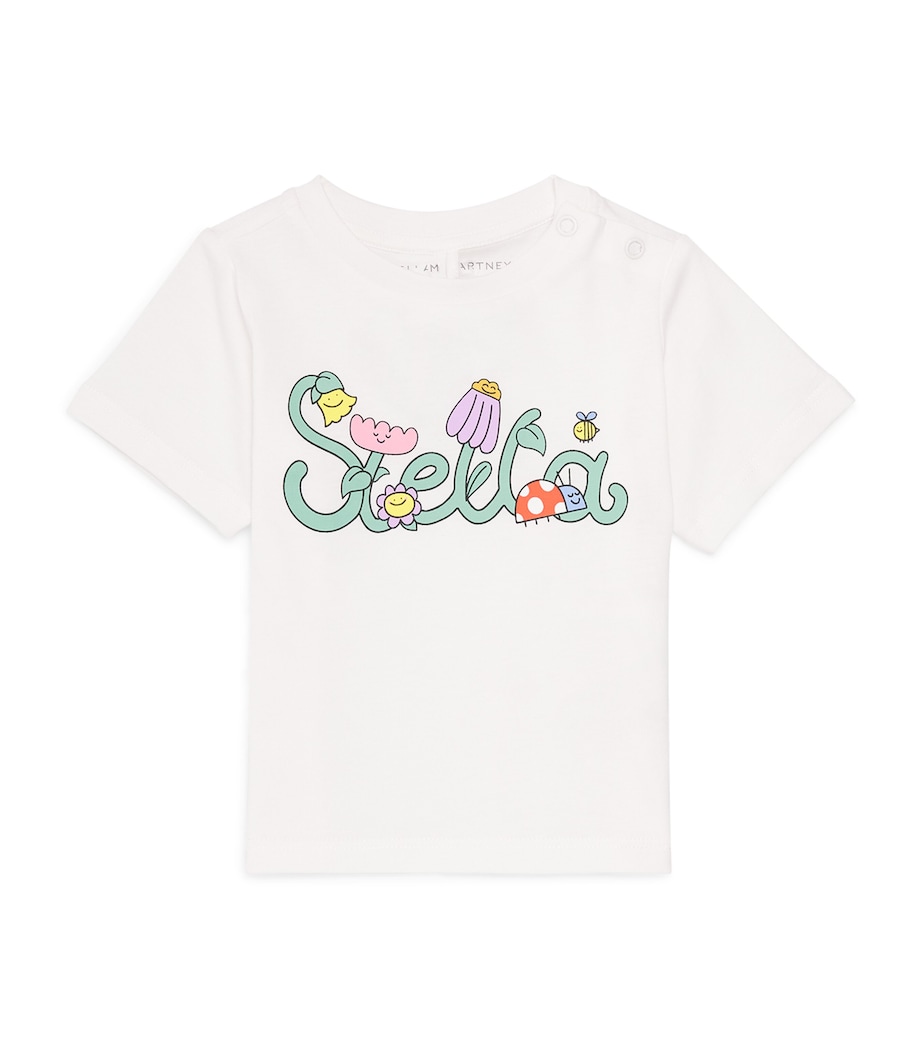 Stella McCartney Kids Cotton Printed T-Shirt (3-36 Months) Image 1