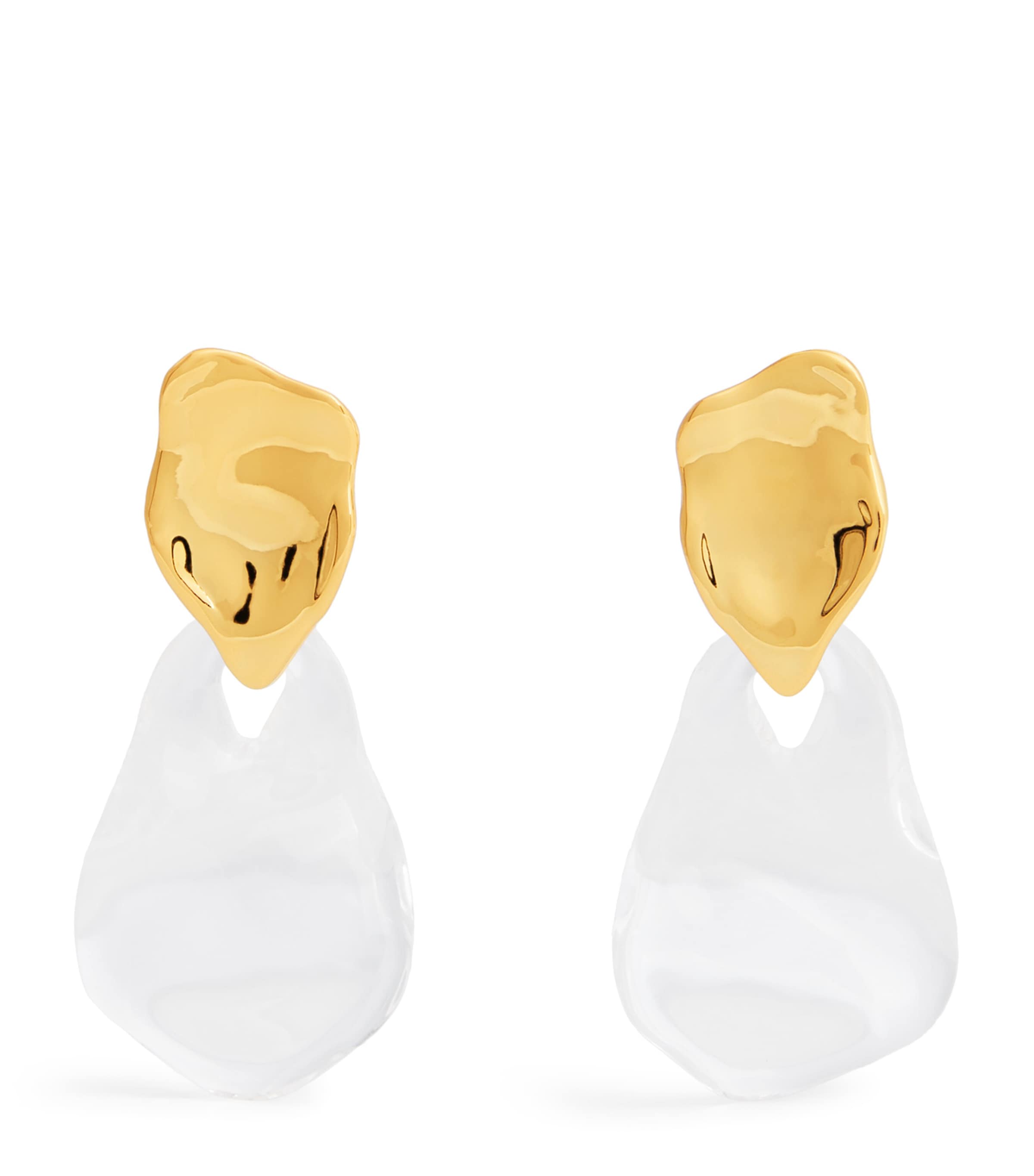 Alexis Bittar Liquid Lucite Water Drop Earrings