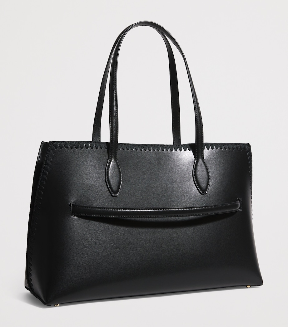 Leather Lounge Tote Bag 001 BLACK Image 3