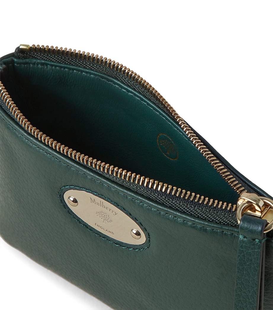 Logo Plaque Coin Pouch MULBERRY GREEN Image 3