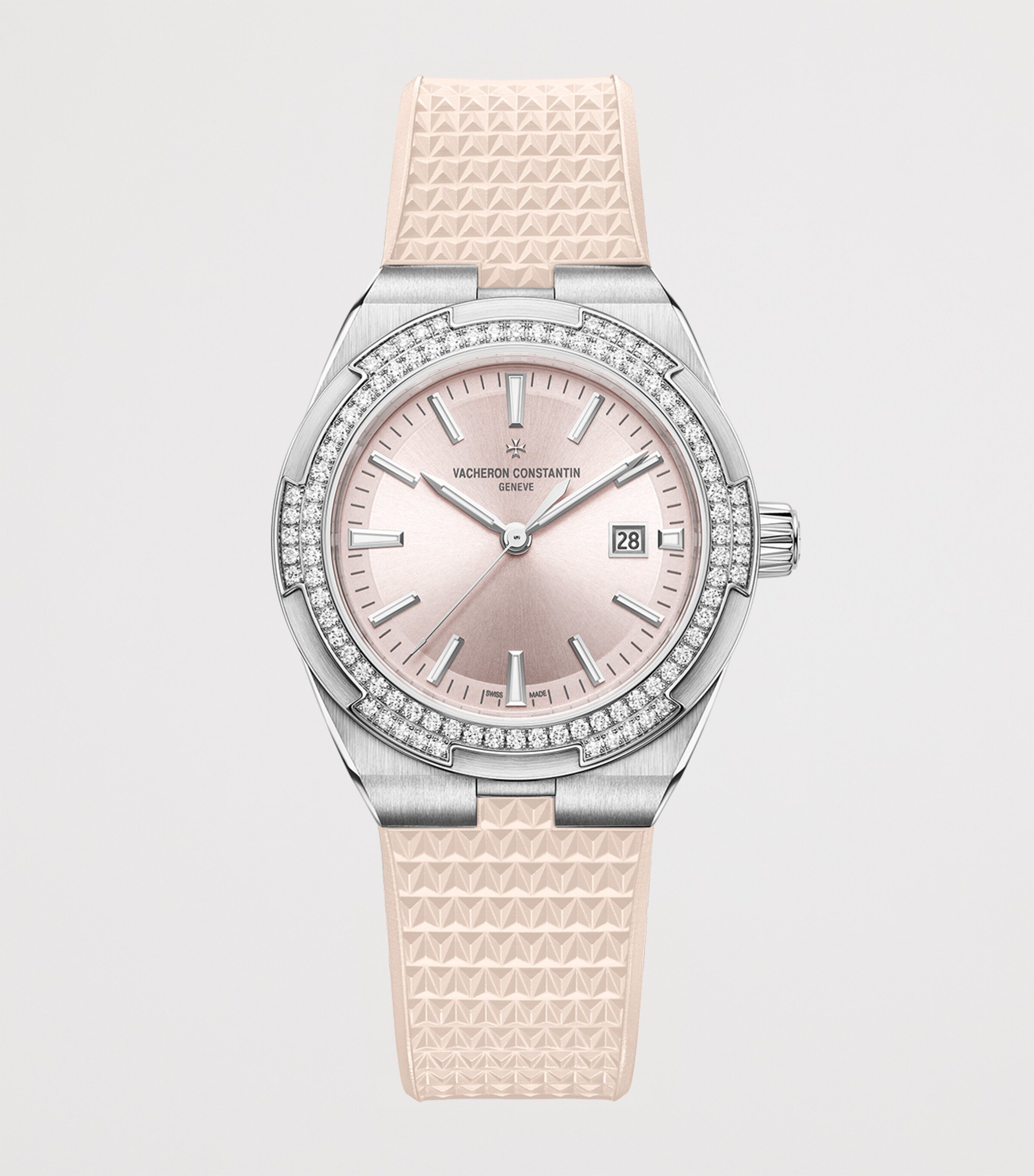 Vacheron Constantin Stainless Steel and Diamond Overseas Self-Winding Watch 35mm Stainless Steel Image 3