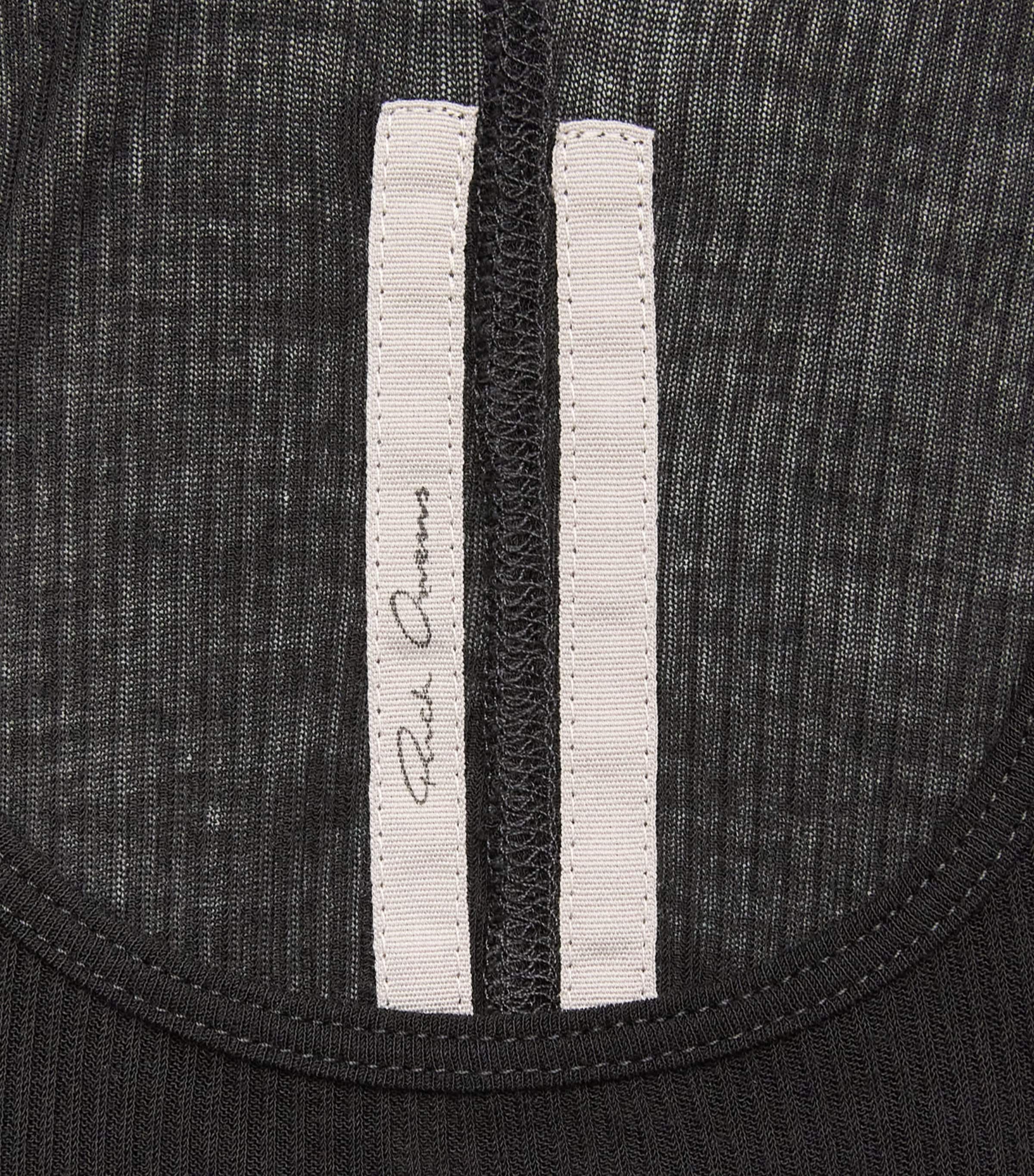 Rick Owens Mens Basic Ribbed Tank Top Black Image 6