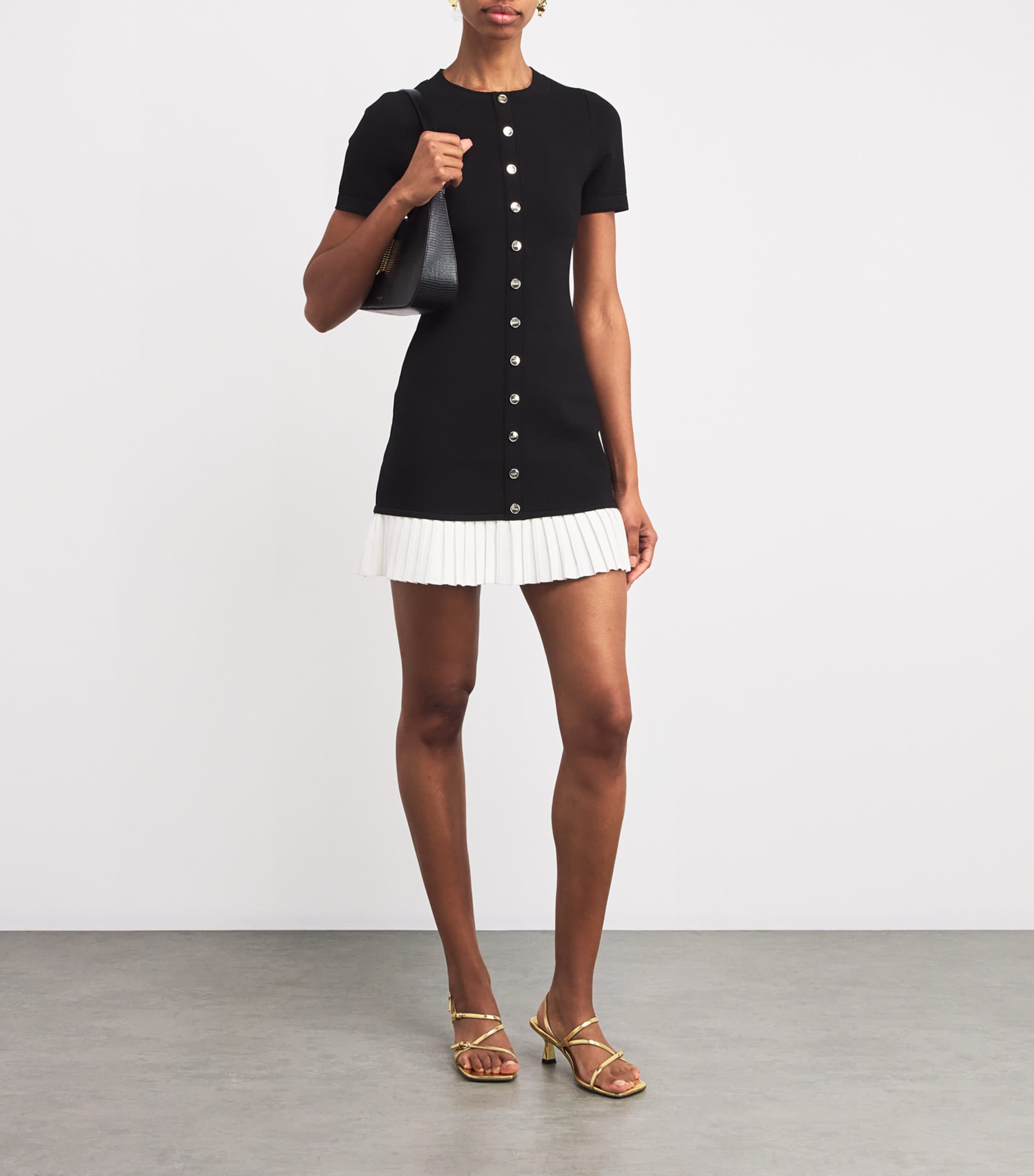 Metallic Leather Heeled Sandals 65 GOLD Image 6