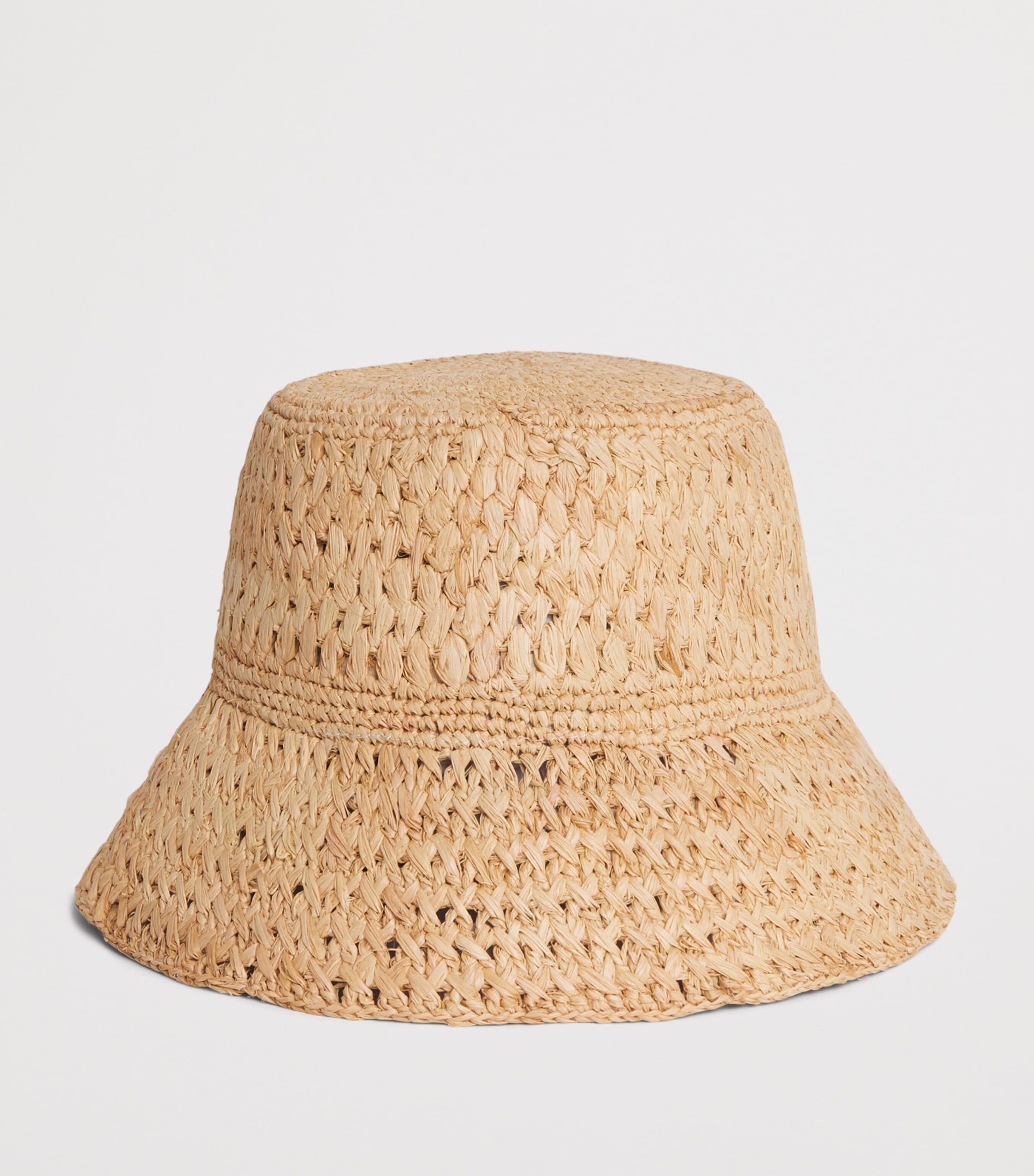Maje Raffia Bucket Hat Beige Image 3