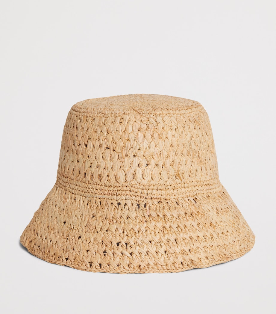 Maje Raffia Bucket Hat Beige Image 3