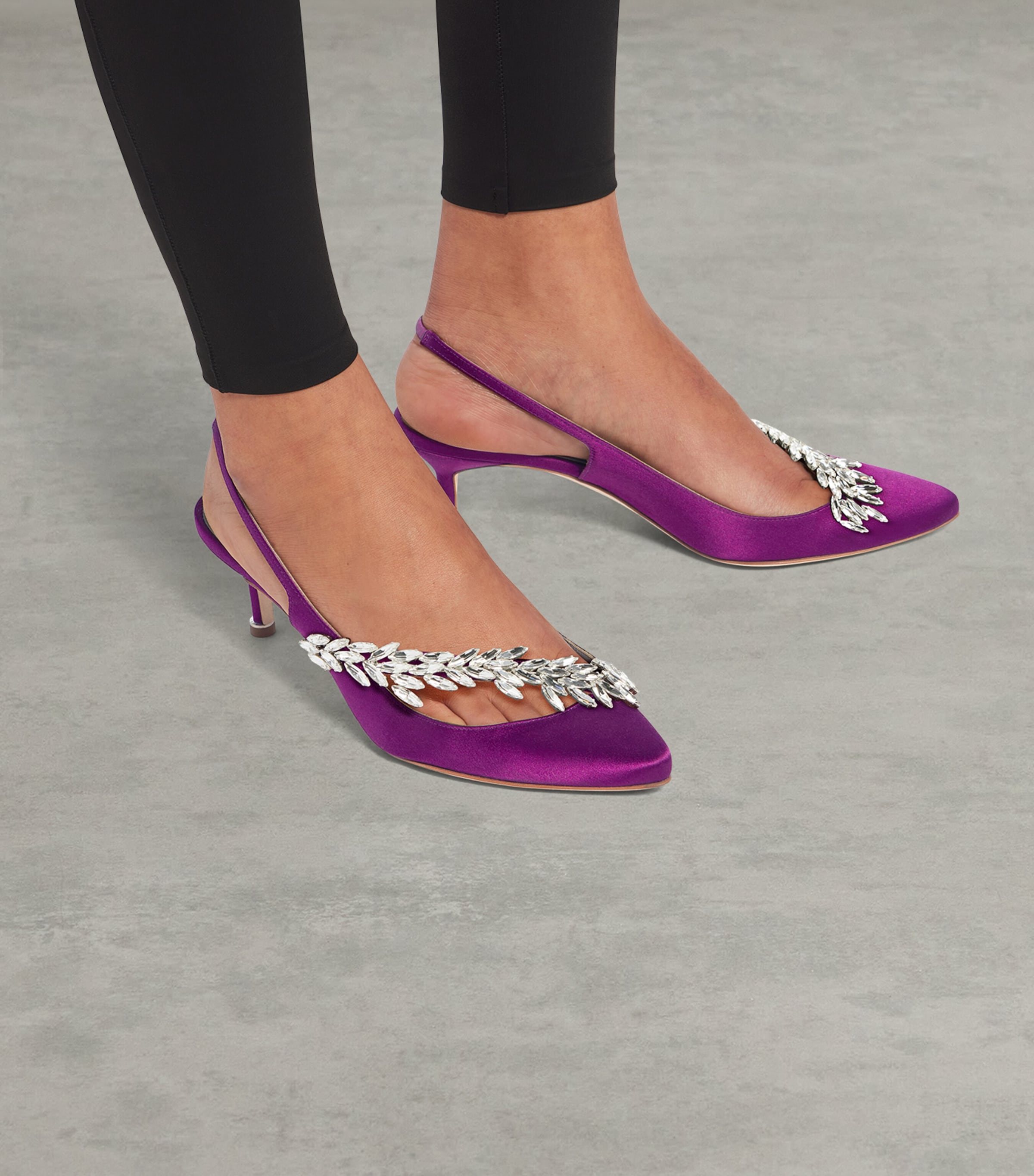 Balenciaga x Manolo Blahnik Embellished Slingback Heels 50 Image 2