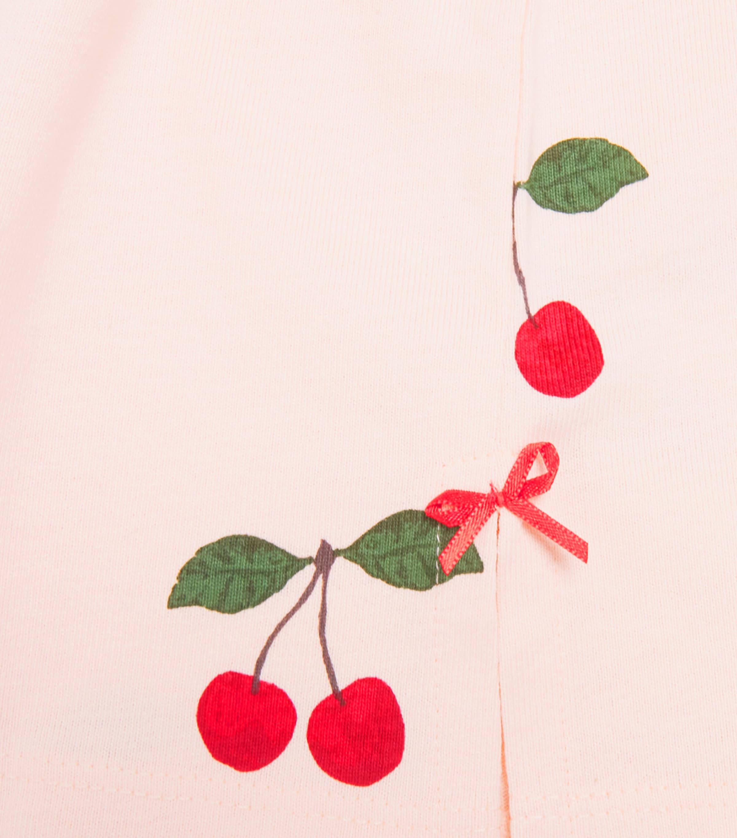KONGES SLOJD Organic Cotton Cherry Print T-Shirt (2-8 Years) Peony Image 4