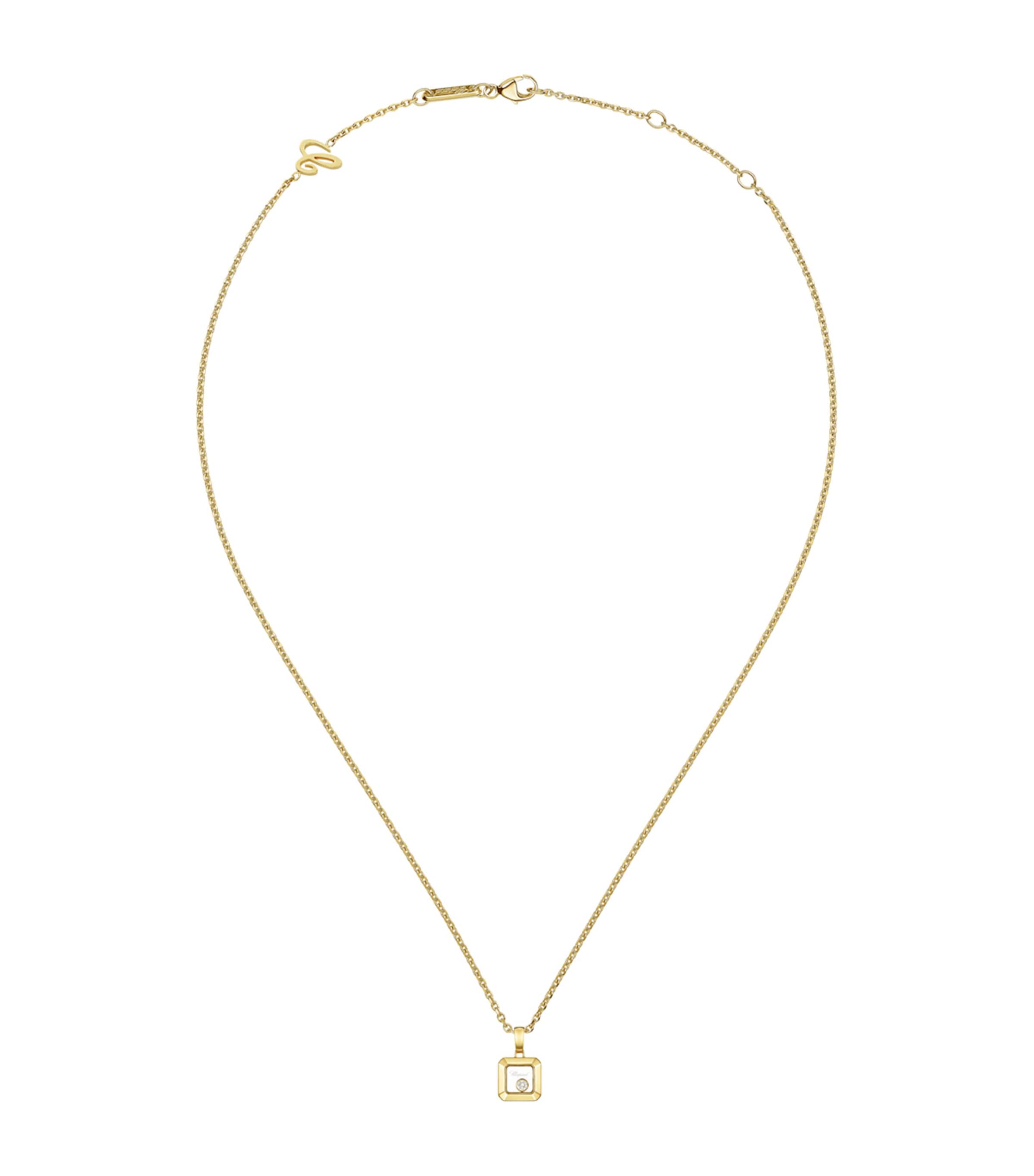 Yellow Gold and Diamond Happy Diamonds Icons Necklace 18K YELLOW GOLD Image 1