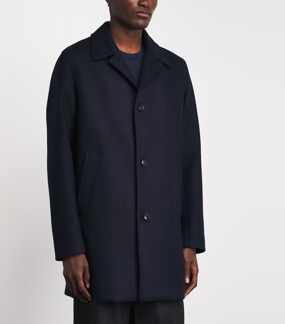 Herno Mens Virgin Wool Coat Image 4