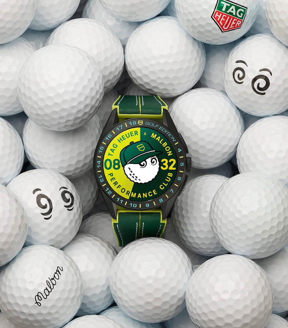 TAG Heuer x Malbon Golf Titanium Connected Calibre E4 Watch 45mm Green Image 6