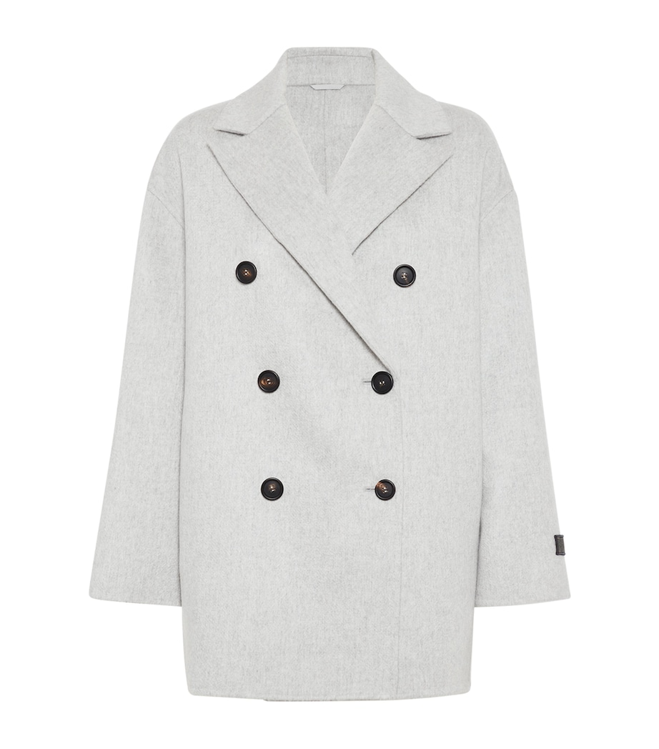 Cashmere Double-Breasted Peacoat C072 Image 1