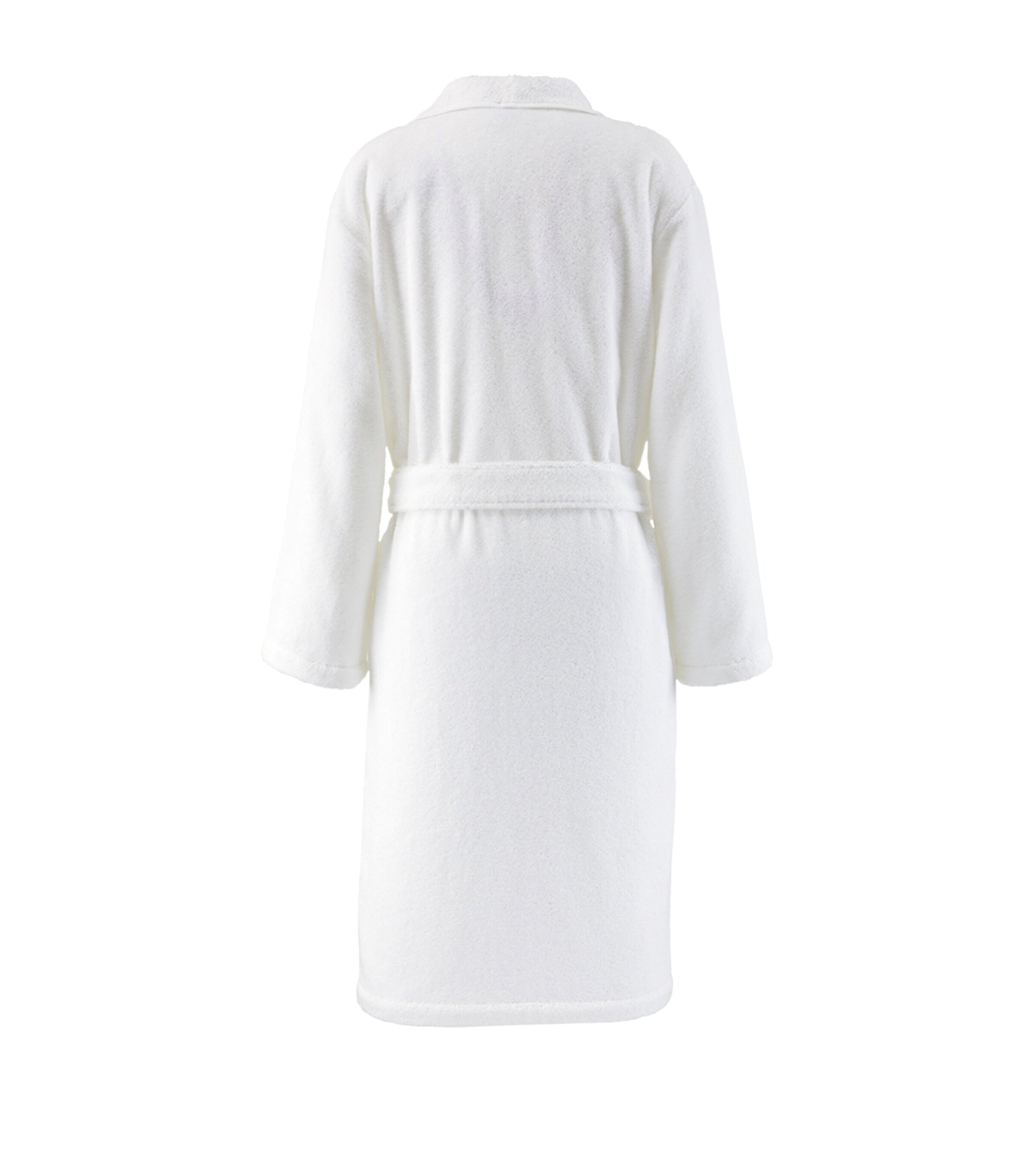 Cotton-Modal Embroidered Gaura Bathrobe BLANC Image 2