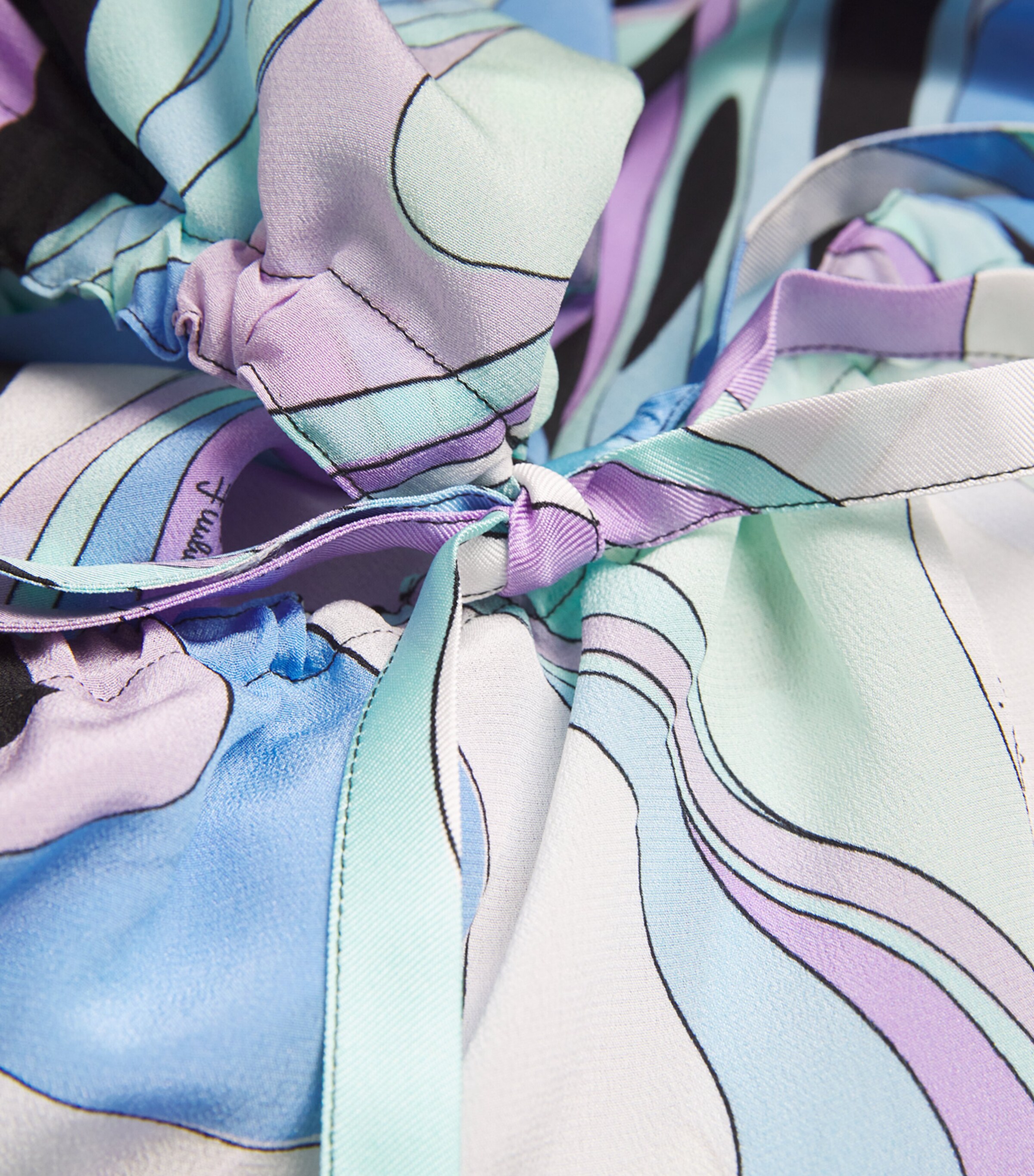 Silk Drawstring Blouse CELESTE Image 4