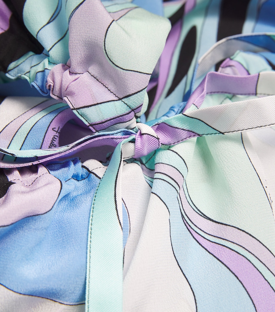 Silk Drawstring Blouse CELESTE Image 4