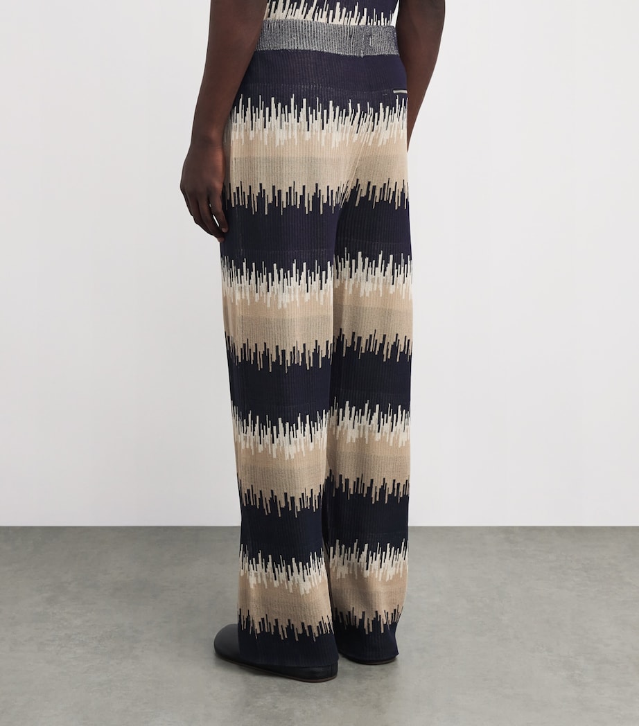 Jacquard Wave Wide-Leg Trousers MULTI Image 4