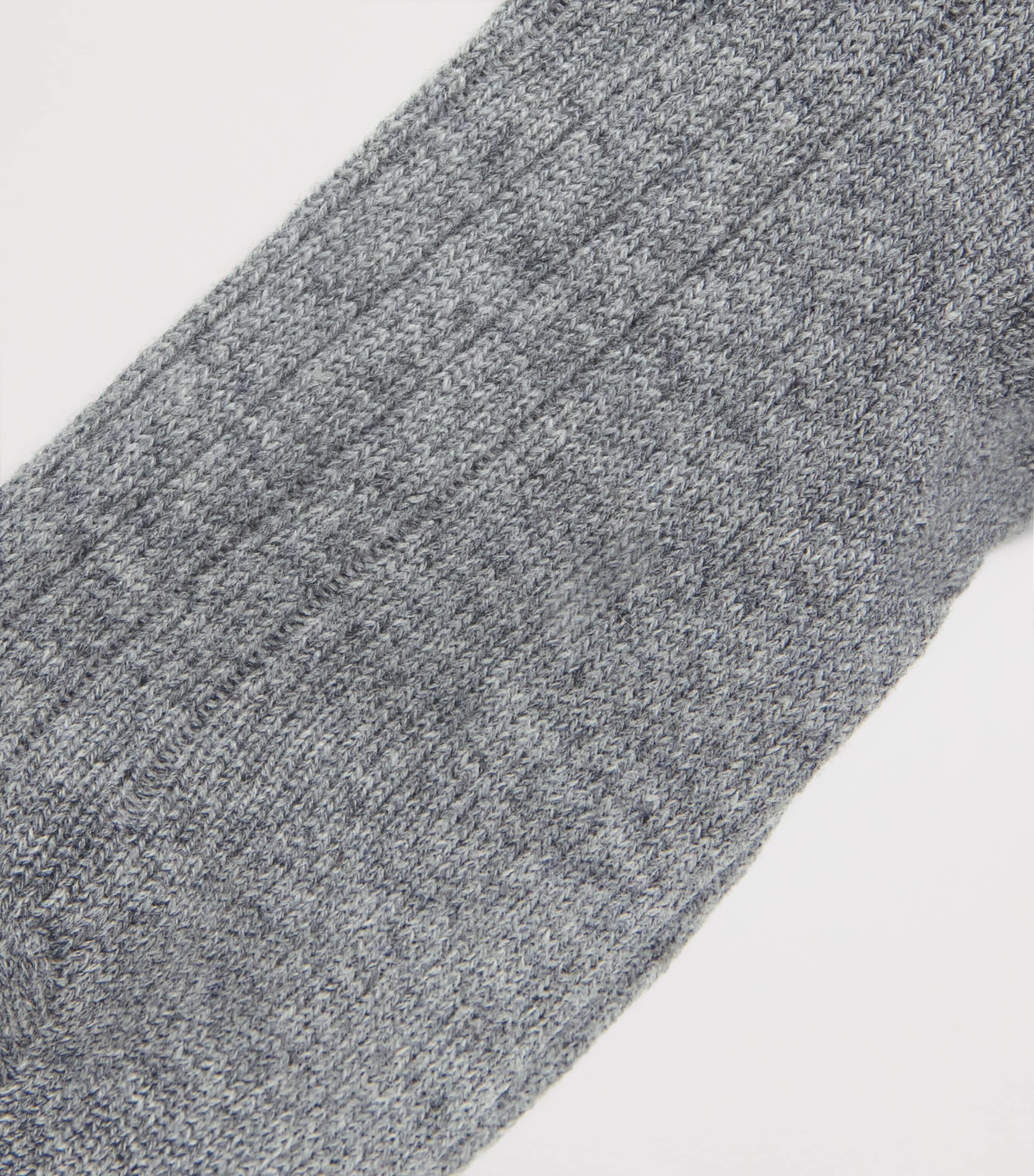 Pantherella Mens Cashmere-Blend Waddington Socks Flannel Grey Image 2