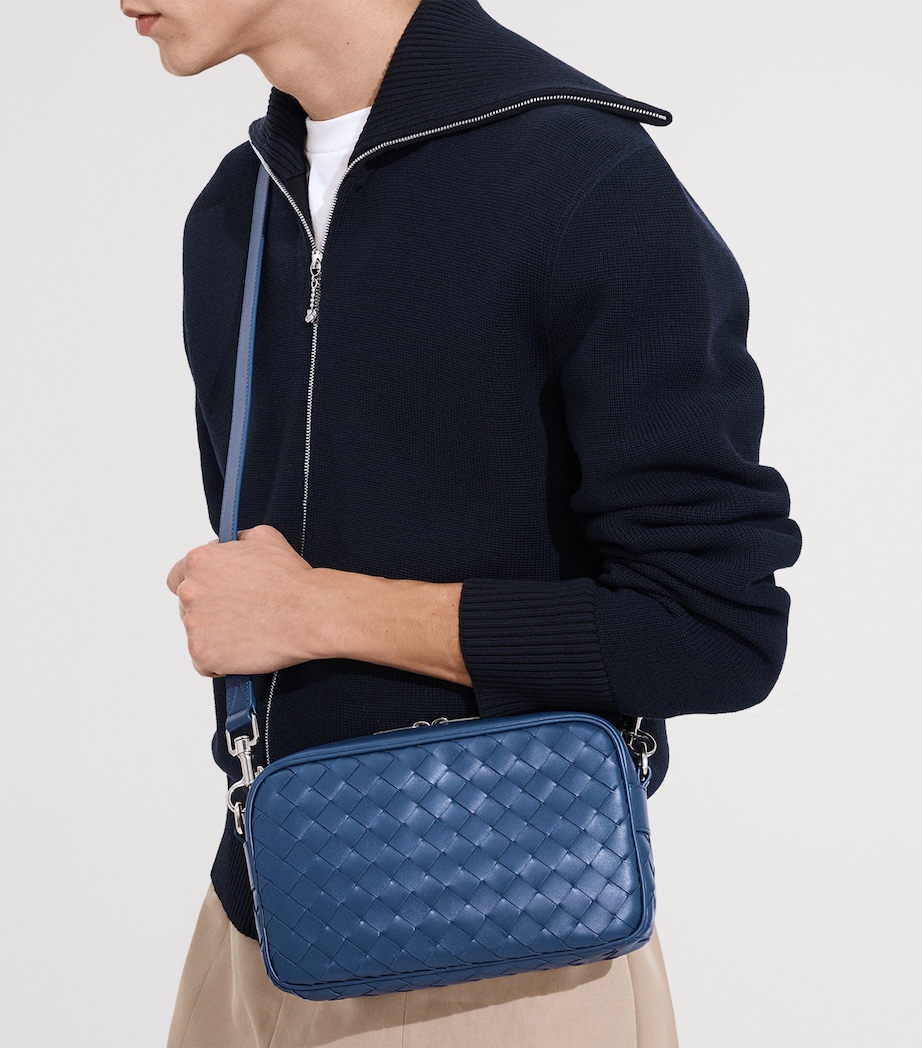 Bottega Veneta Small Leather Intrecciato Camera Bag Image 2