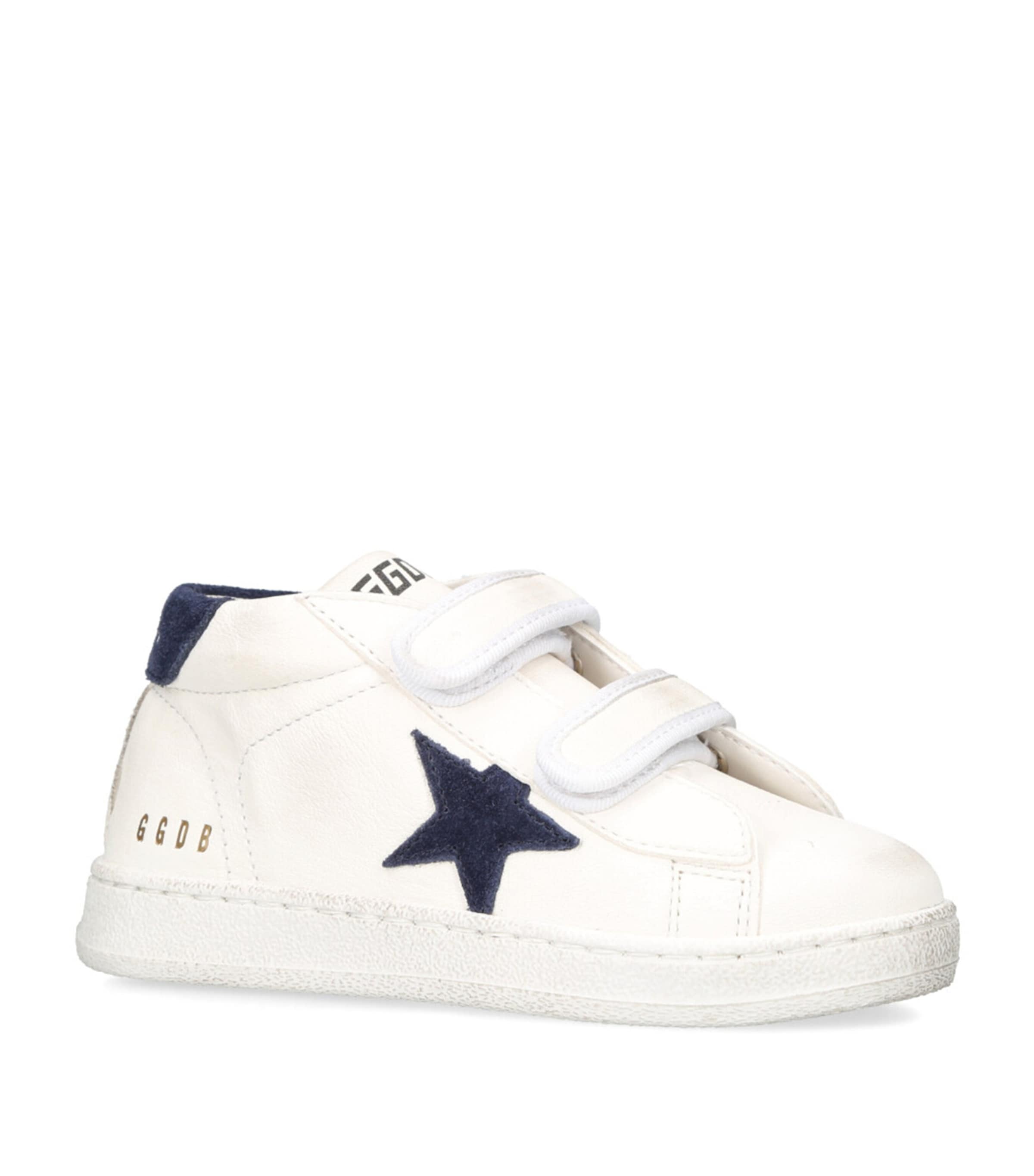 Leather June Sneakers WHITE/NAVY Image 3