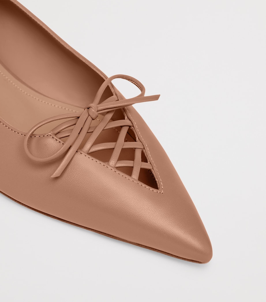 Nappa Leather Hedy Flat Pumps BLUSH Image 5