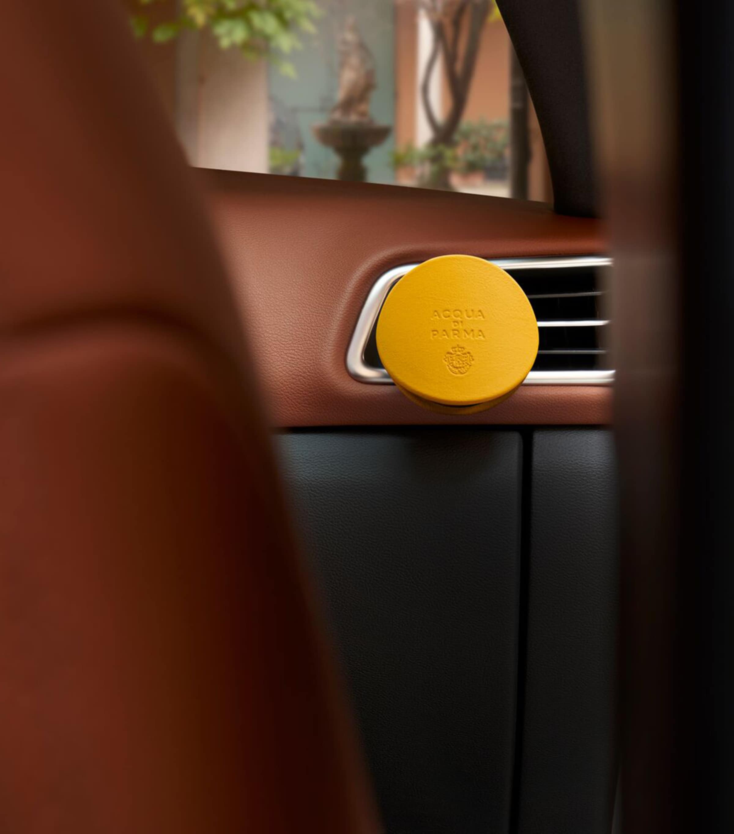 Leather Car Diffuser YELLOW Image 5