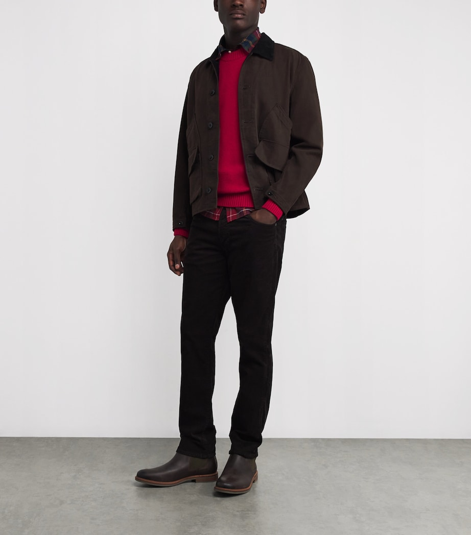 Wool Grangetown Sweater BIKING RED Image 2