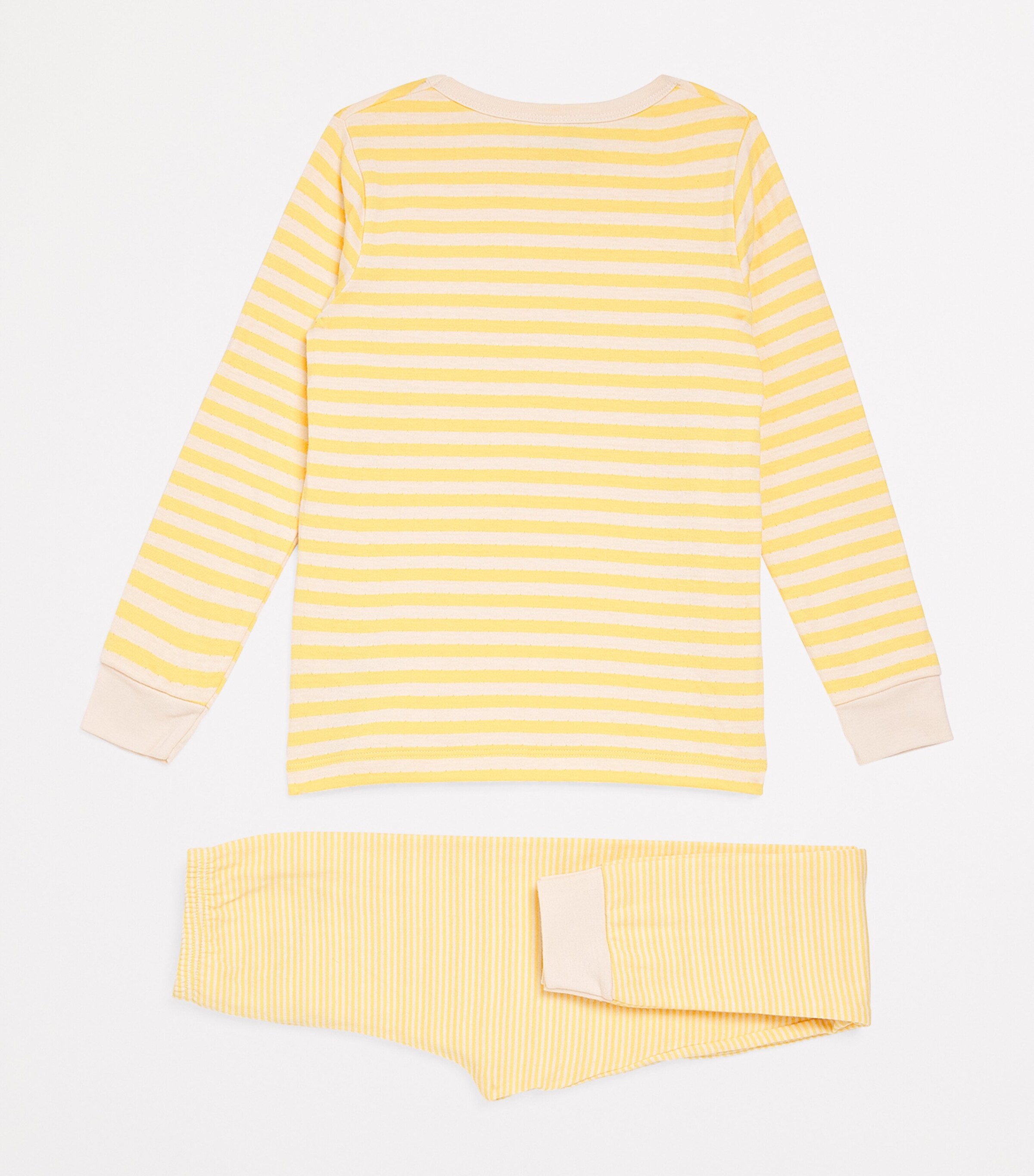 Cotton Stripe Pyjama Set (2-4 Years) 01ORGE/AVALANCHE Image 2