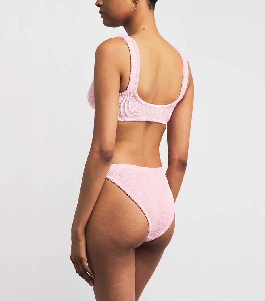 Hunza G Womens Julia Tonal Hoop Bikini Ballet Pink Image 3