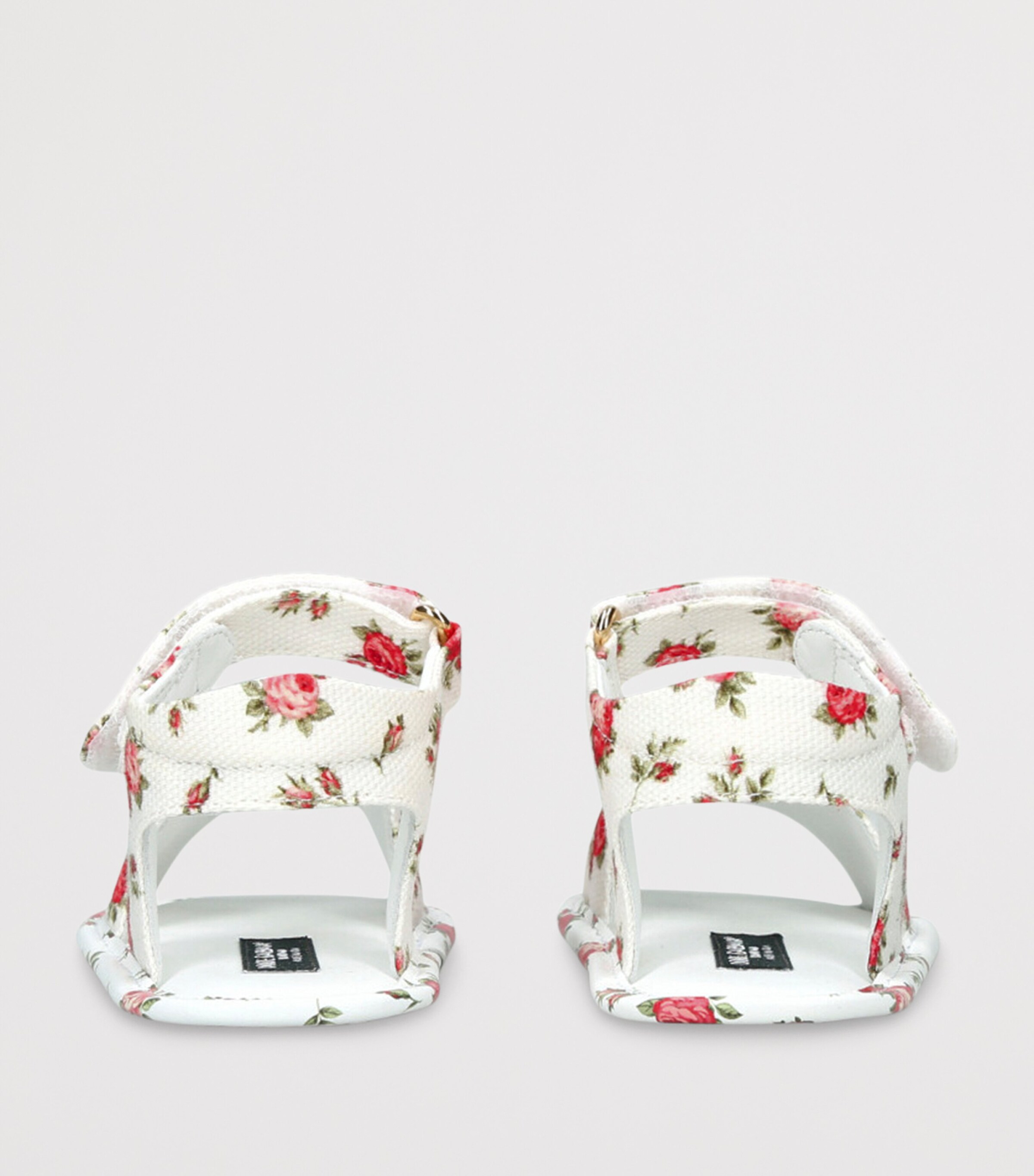 Dolce&Gabbana Kids Leather Rose Sandals White/comb Image 2