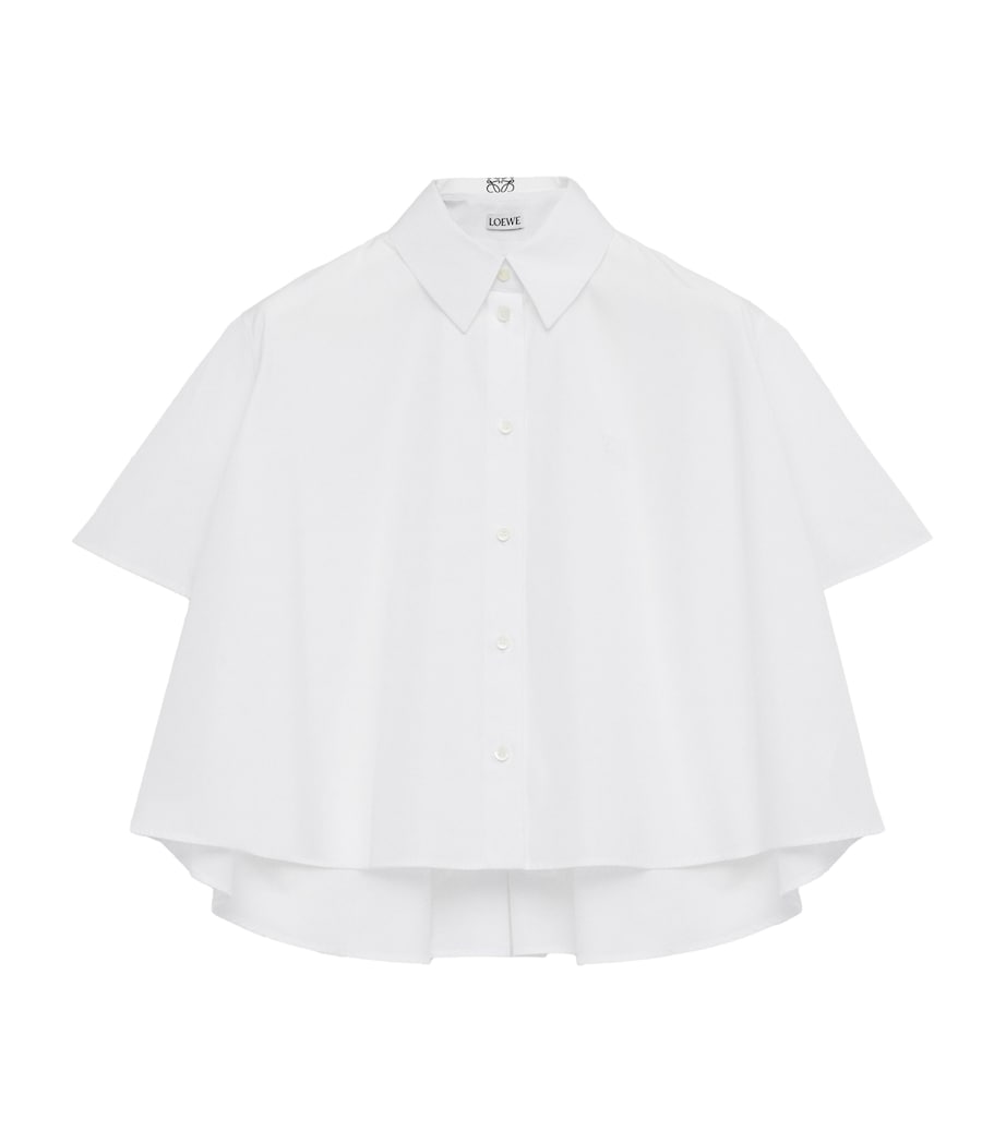 Short-Sleeve Trapeze Shirt WHITE Image 1
