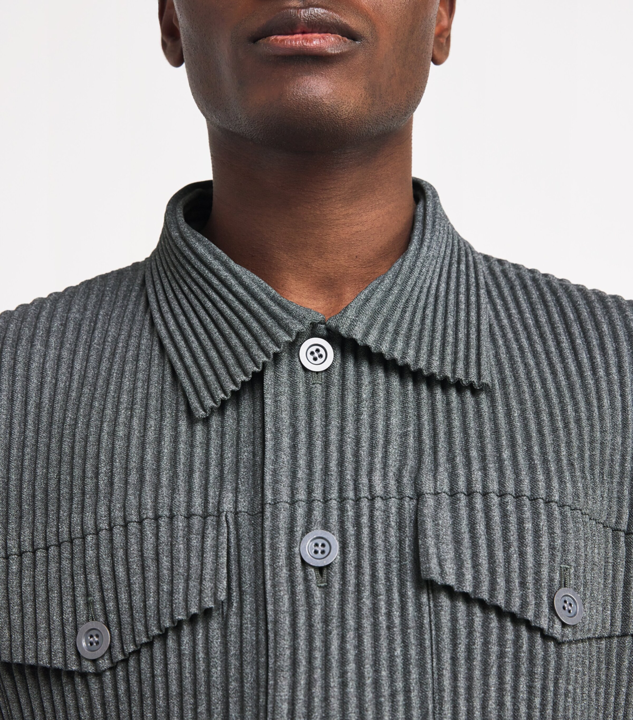Homme Plissé Issey Miyake Grey Trucker Jacket | Harrods US