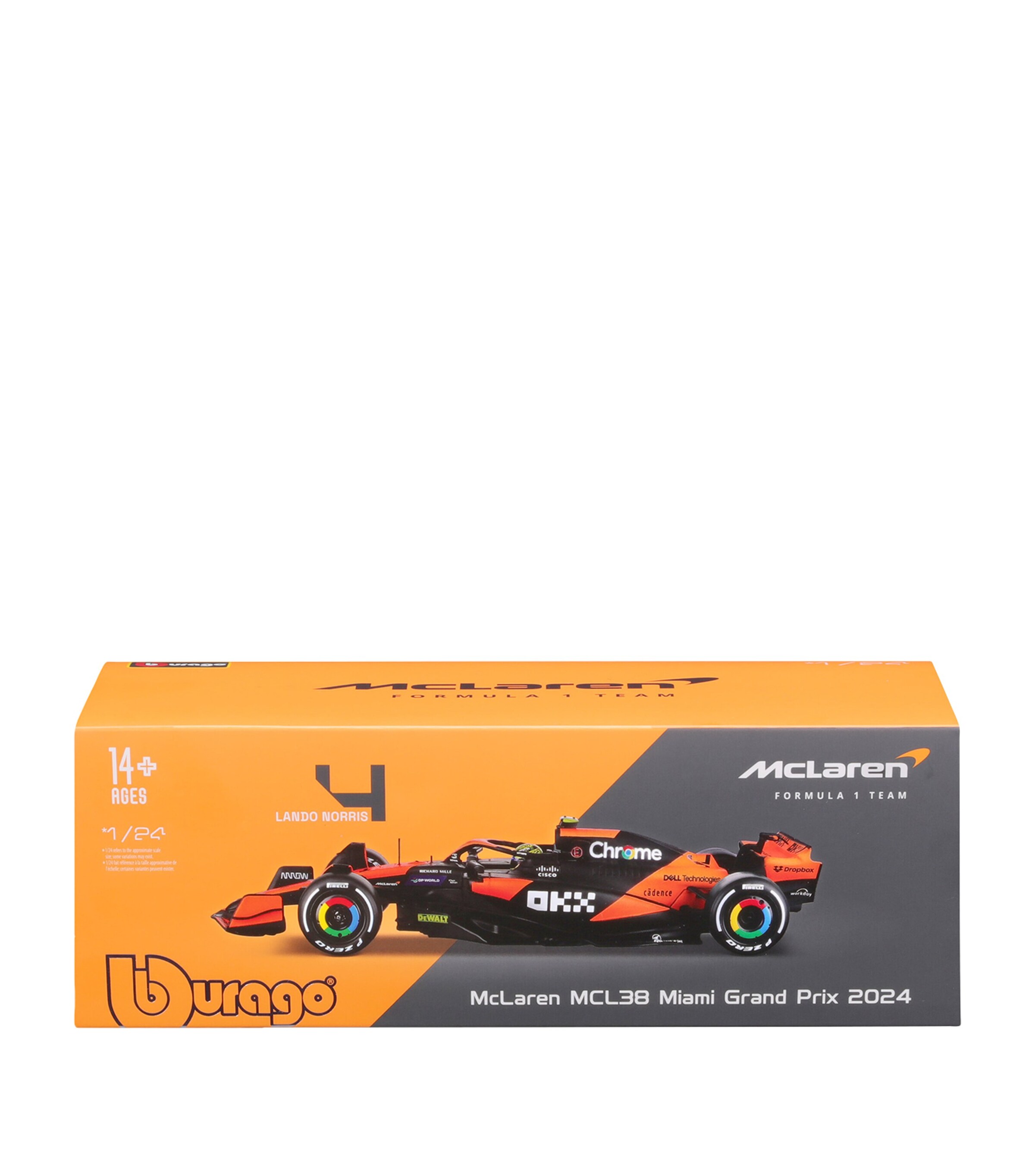 McLaren MCL38 Lando Norris 2024 1:24 Model MULTI Image 9