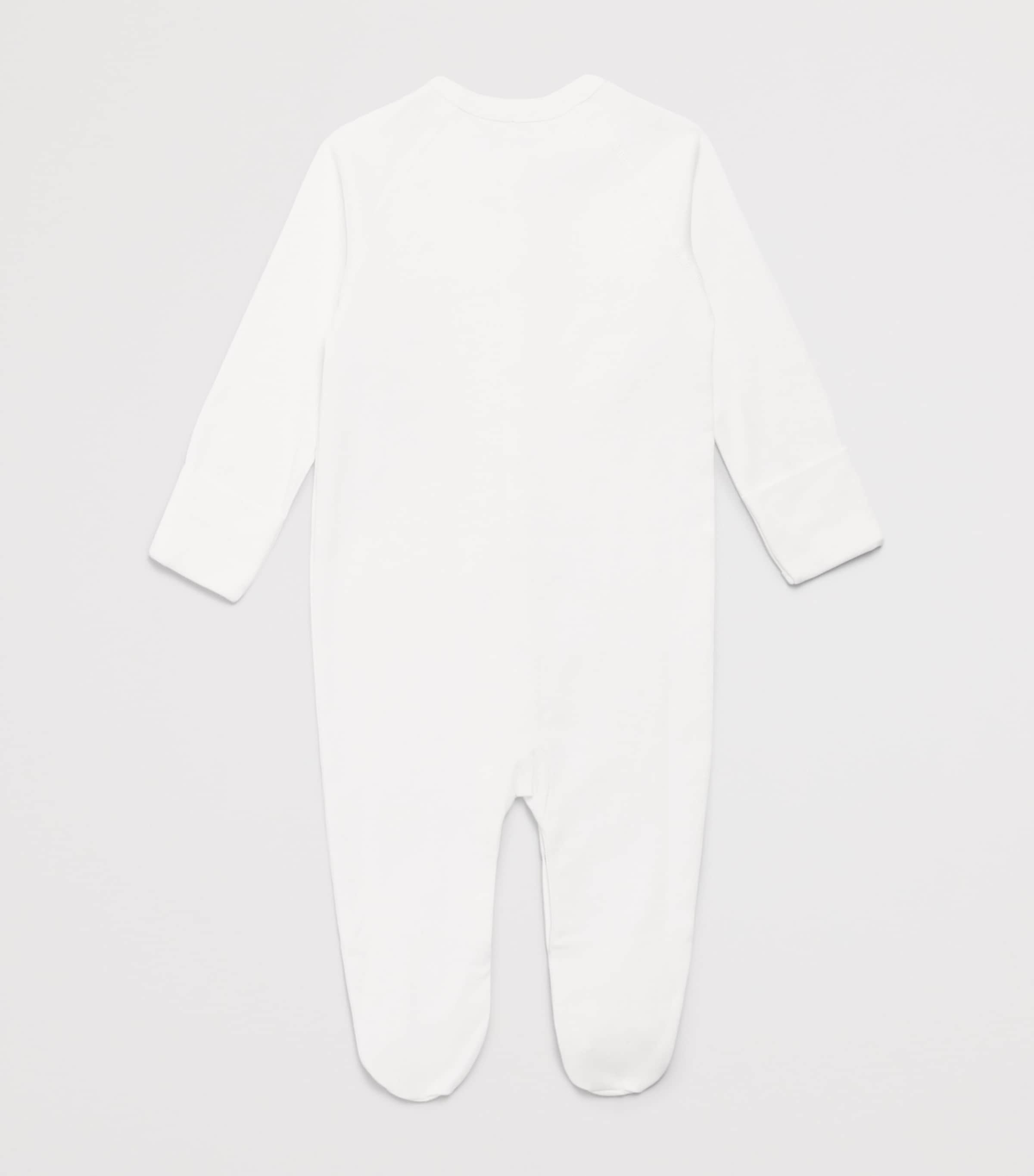 Ralph Lauren Kids Cotton Polo Pony All-In-One (0-12 Months) White Image 2