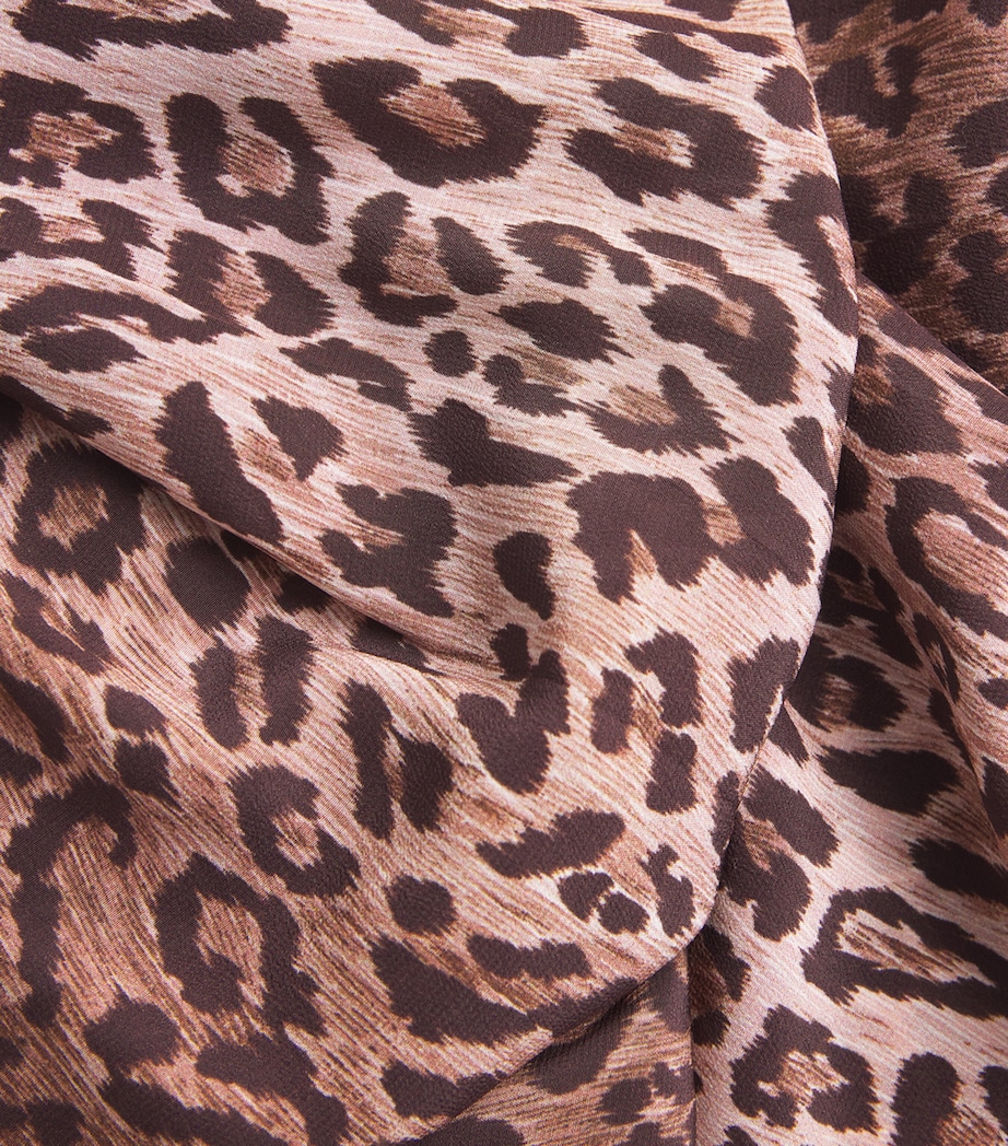 Silk Georgia Midi Skirt LEOPARD Image 5