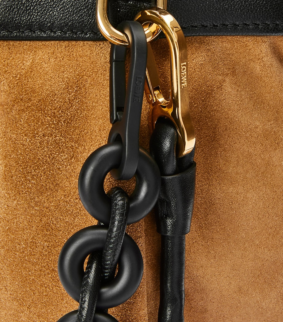 LOEWE Large Leather Flamenco Shoulder Bag Black Image 10