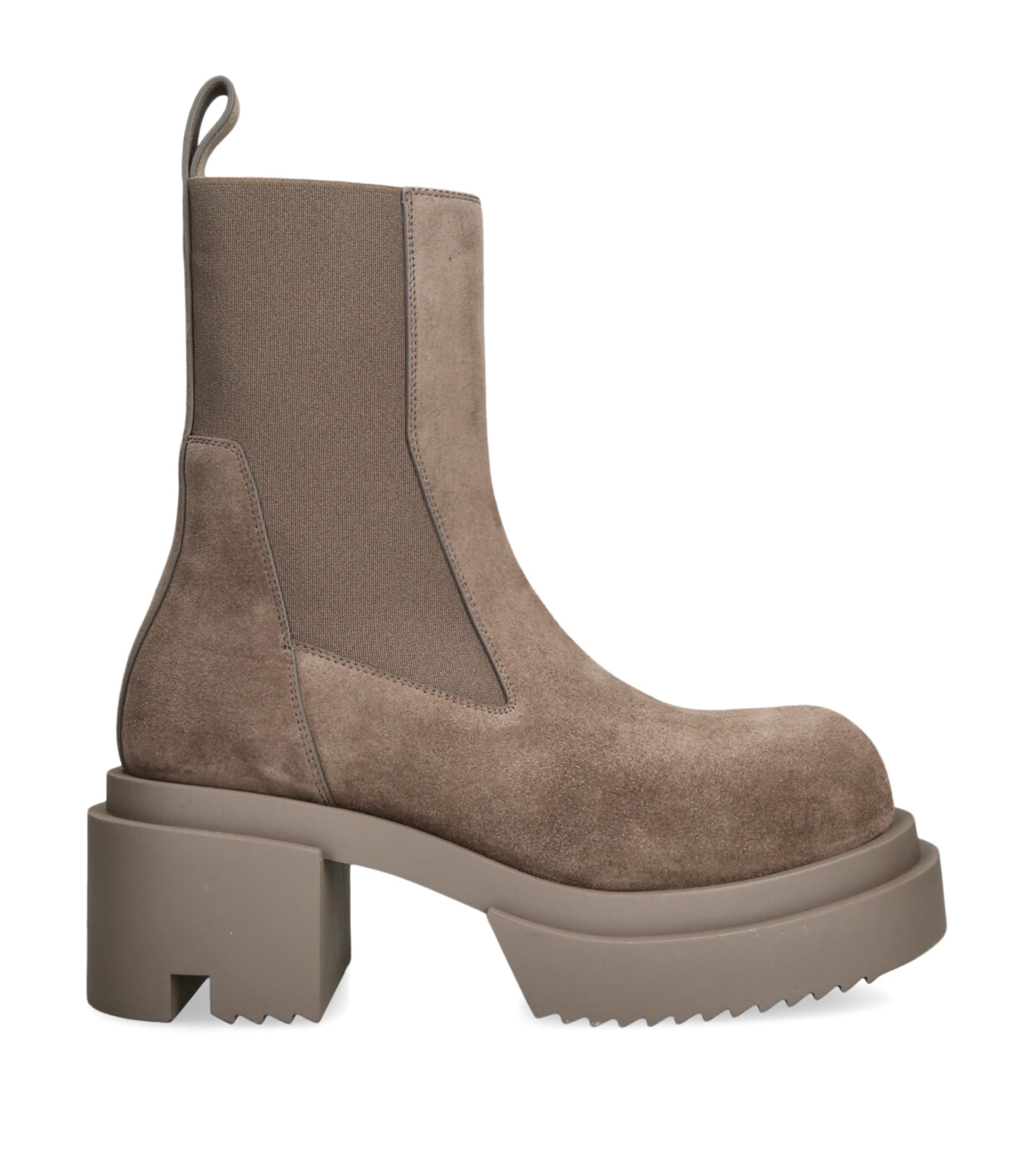 Rick Owens Man Boot Khaki Size 9 Leather In Brown