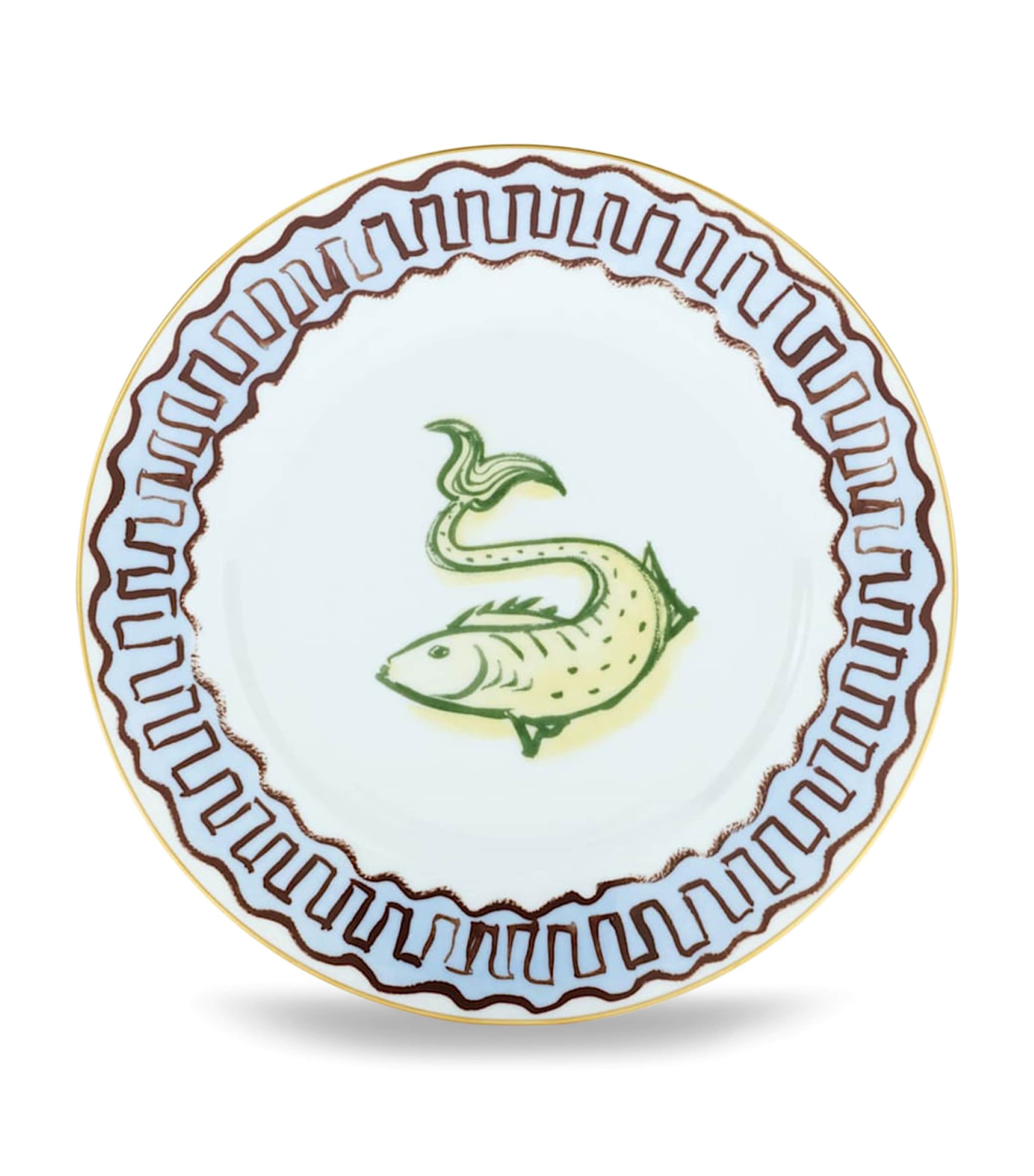 GINORI 1735 Porcelain Il Viaggio di Nettuno Dessert Plate (22cm) Image 1