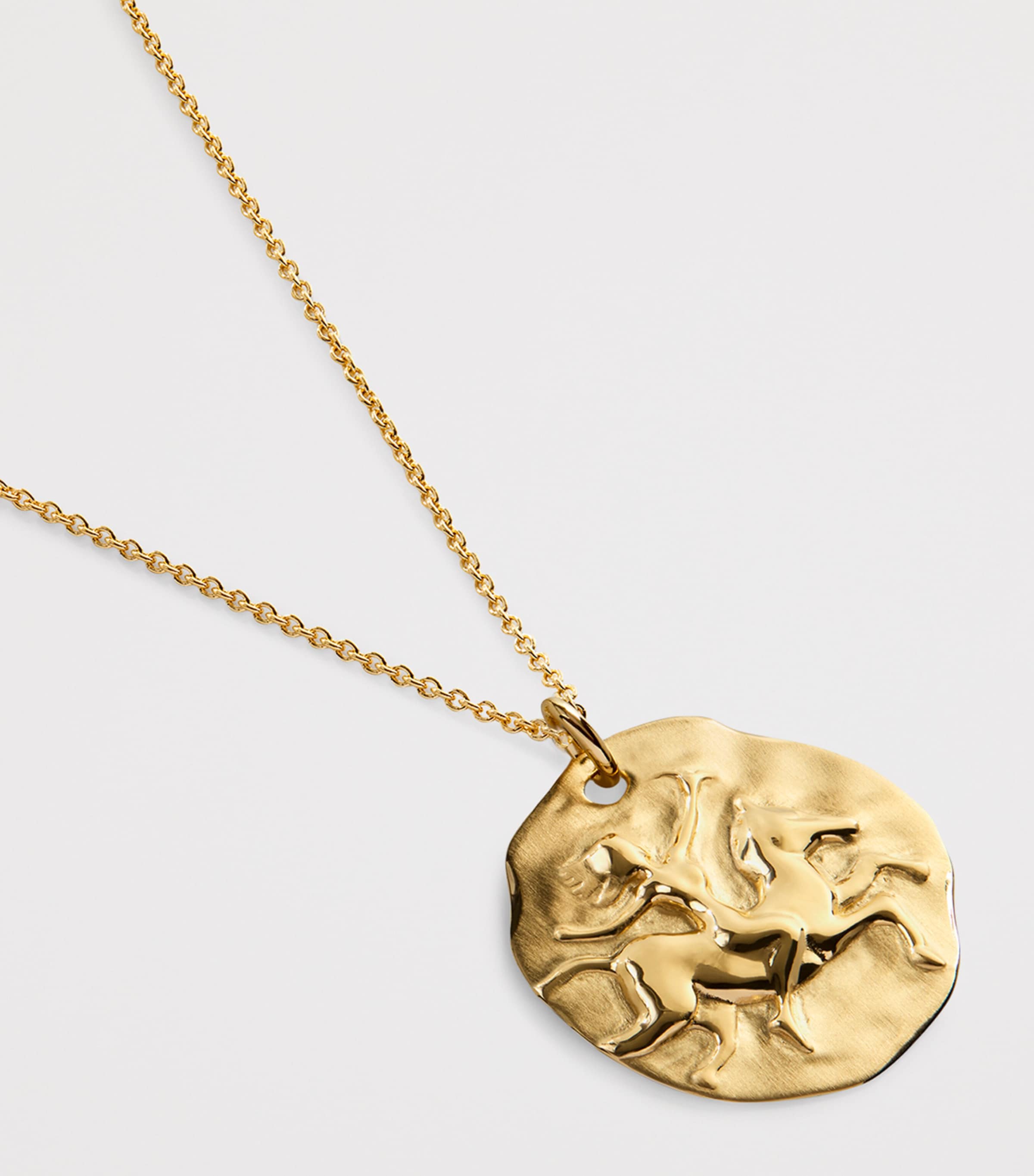 Monica Vinader Gold Vermeil Zodiac Sagittarius Necklace Gold Vermeil Image 2