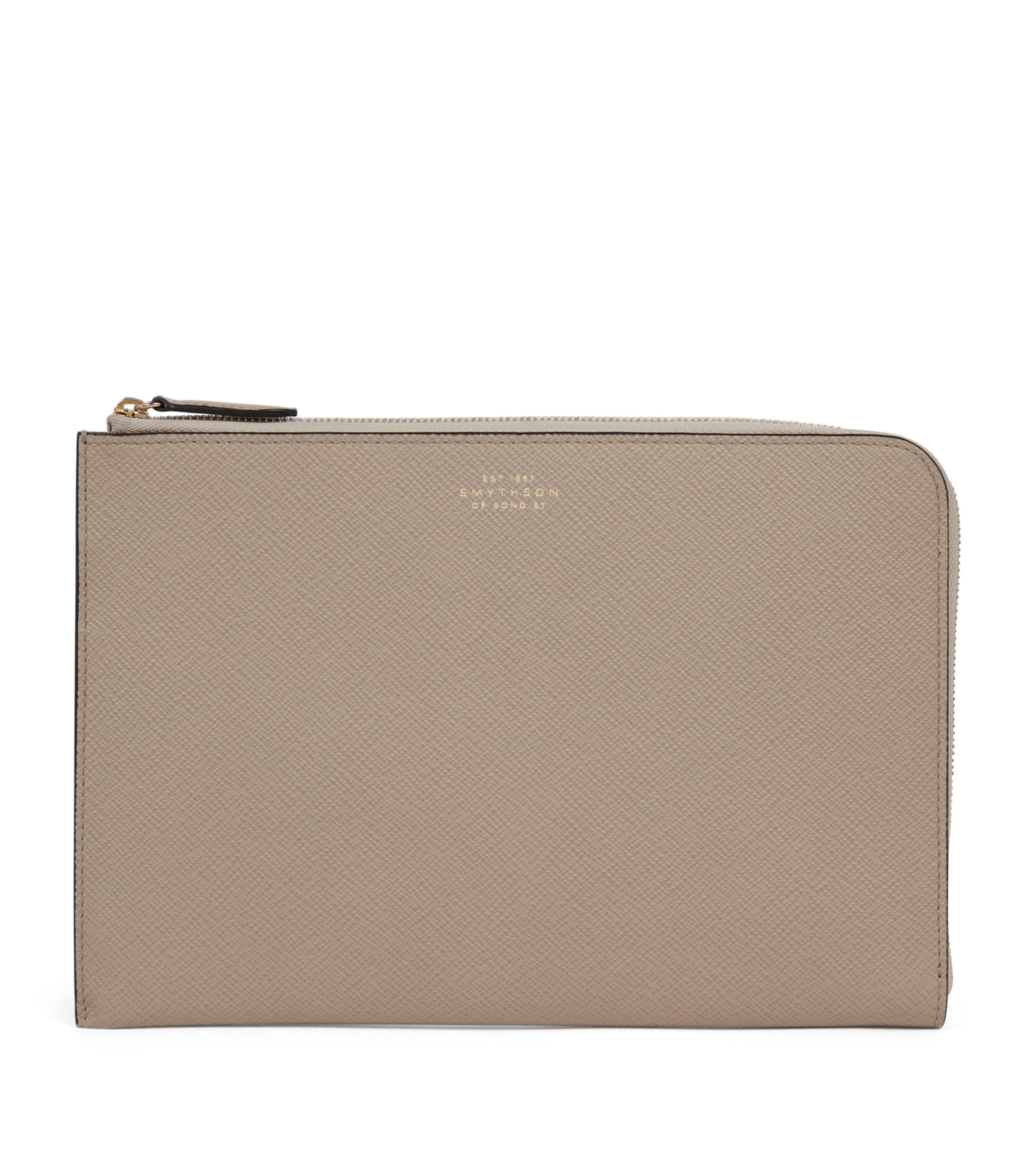 SMYTHSON PANAMA LEATHER SLIM POUCH 