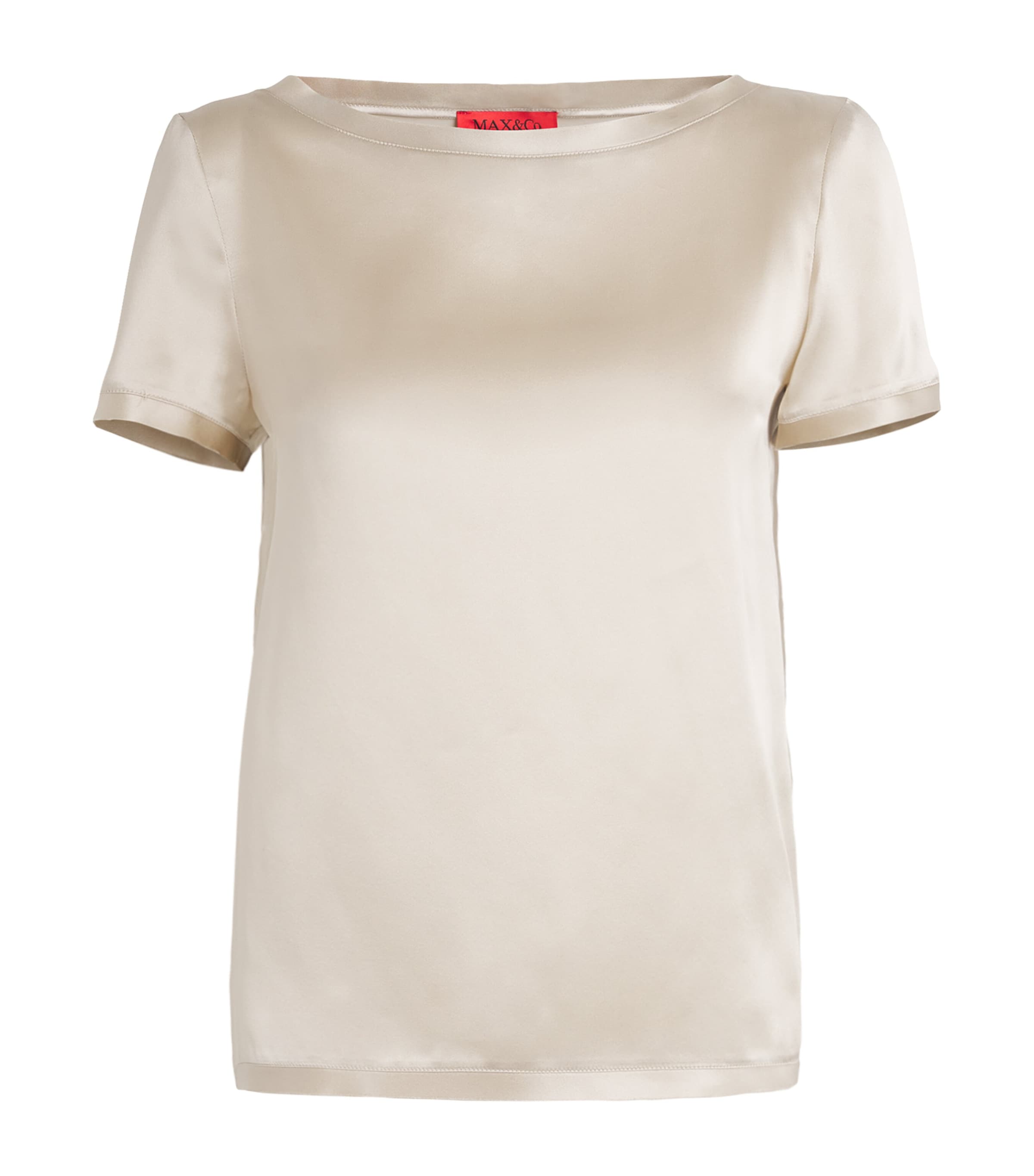 Max & Co Silk T-shirt In White