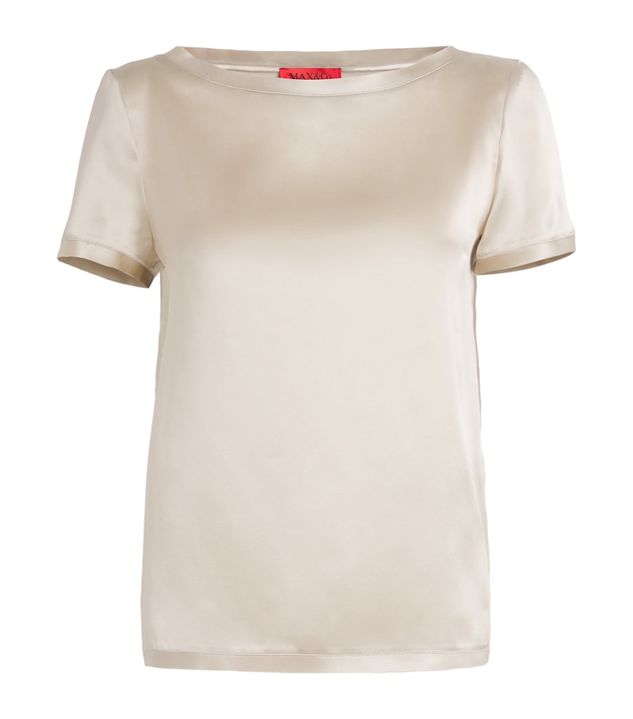 Silk T-Shirt CREAM Image 1