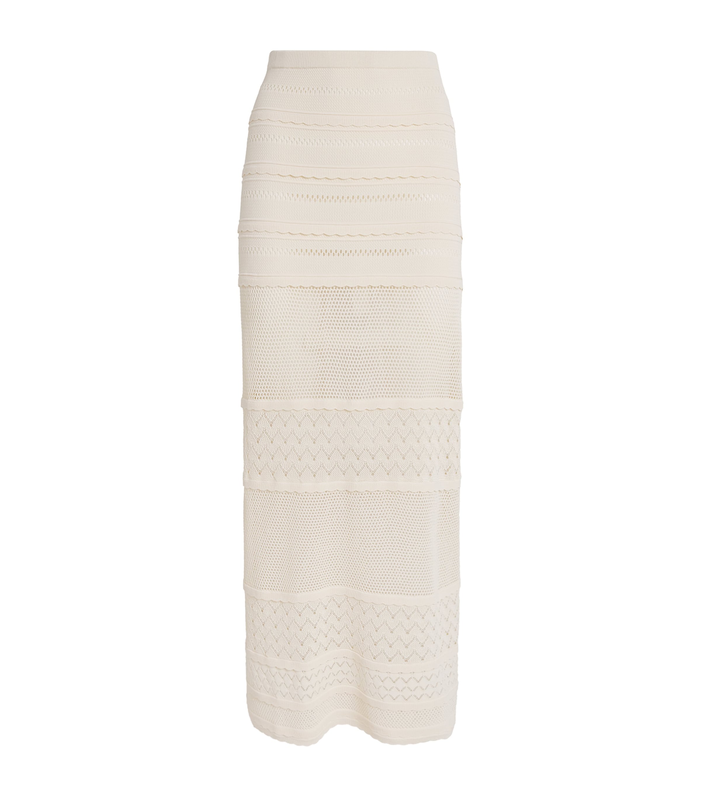 Devon Windsor Womens Crochet Yasmin Maxi Skirt Veil Image 1