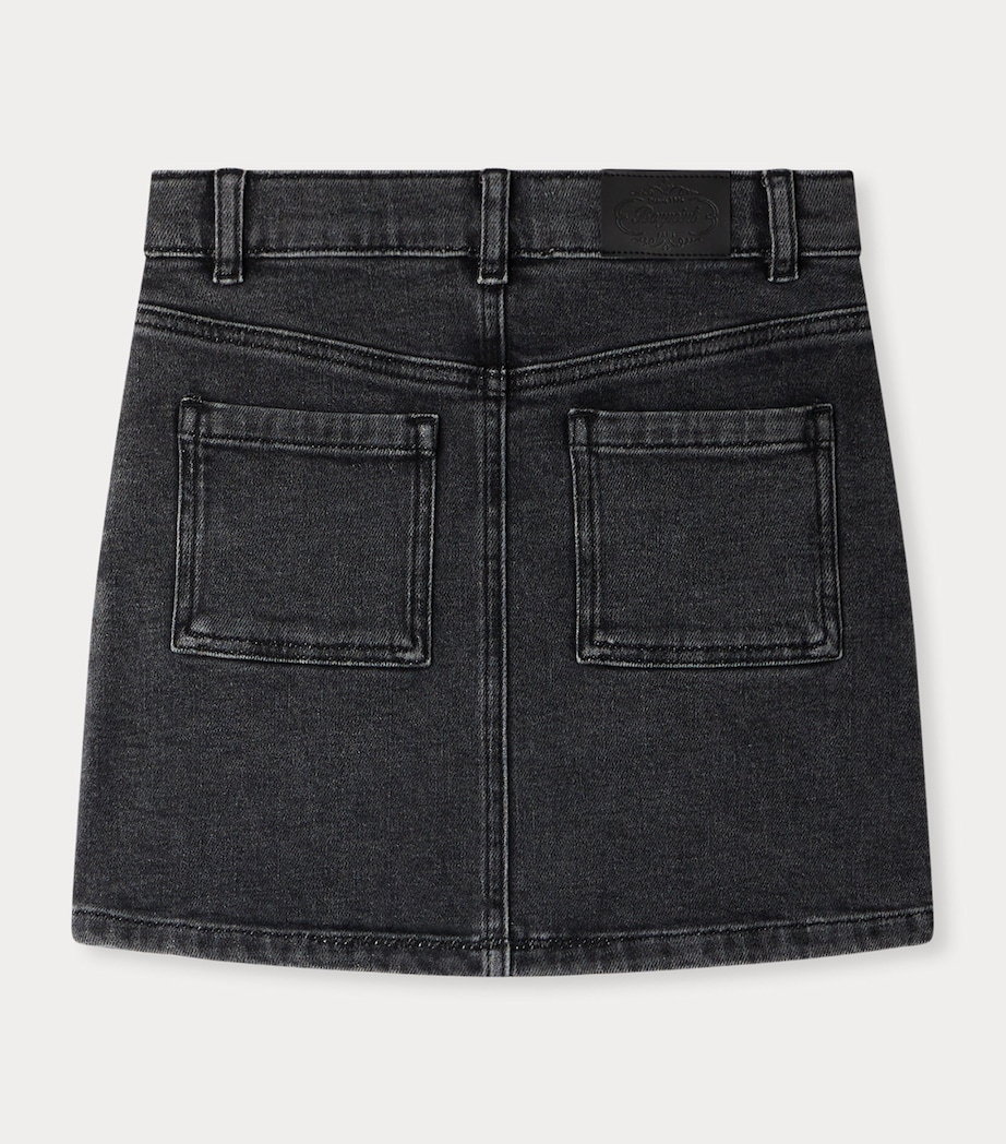 Denim Mini Skirt (14 Years) FAUX NOIR Image 2