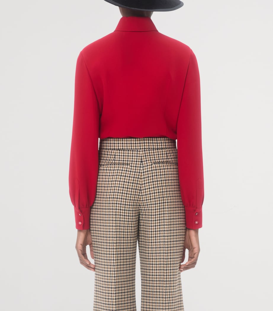 Silk Bow Shirt R9M Image 4