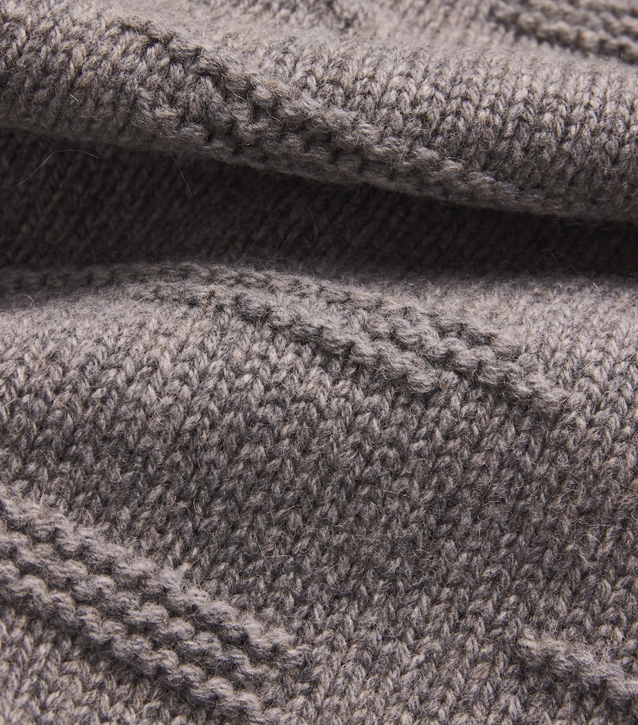 Wool Embroidered Sweater GREY Image 5
