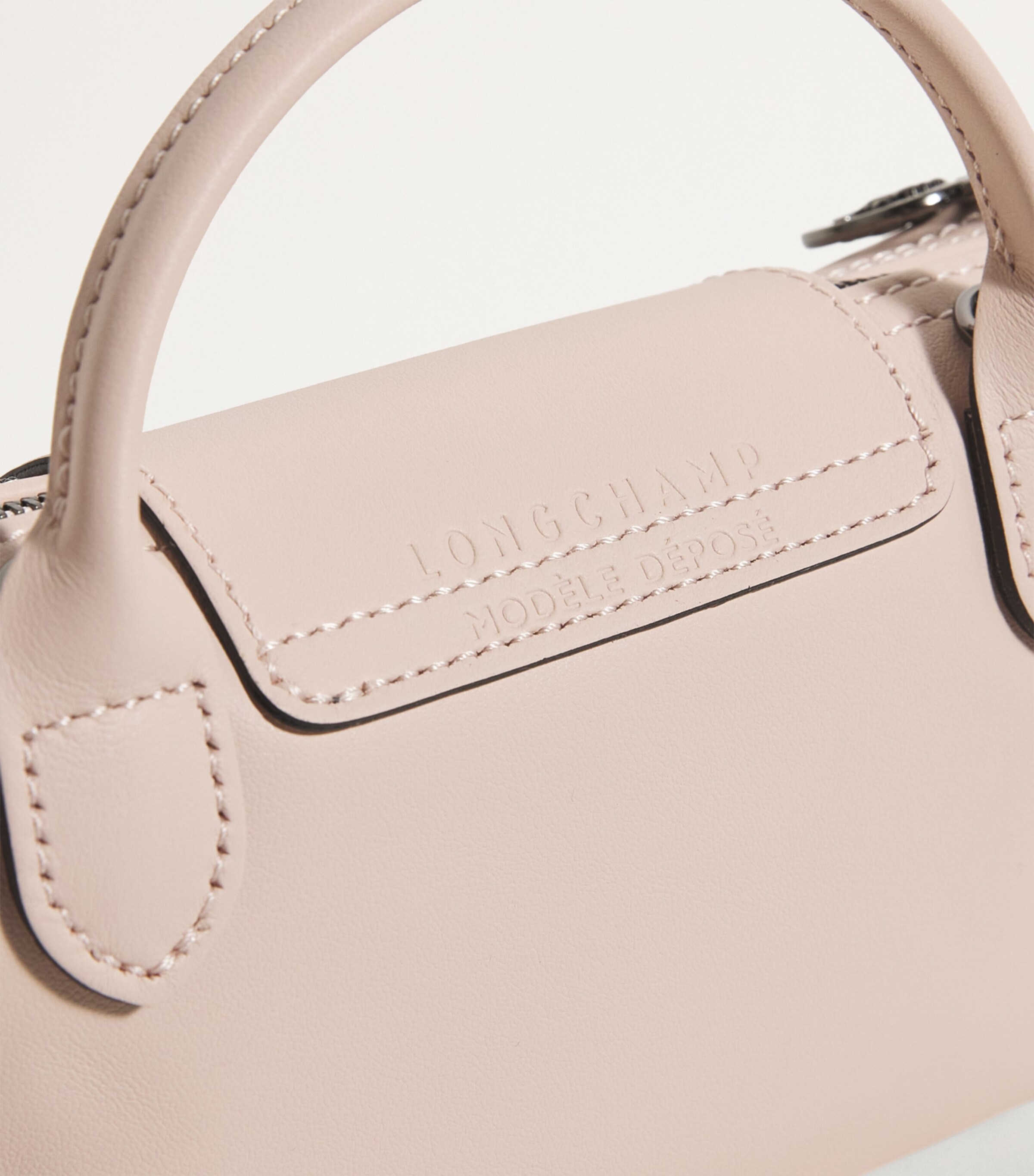 Longchamp Extra-Small Leather Le Pliage Xtra Pouch Nude Image 6