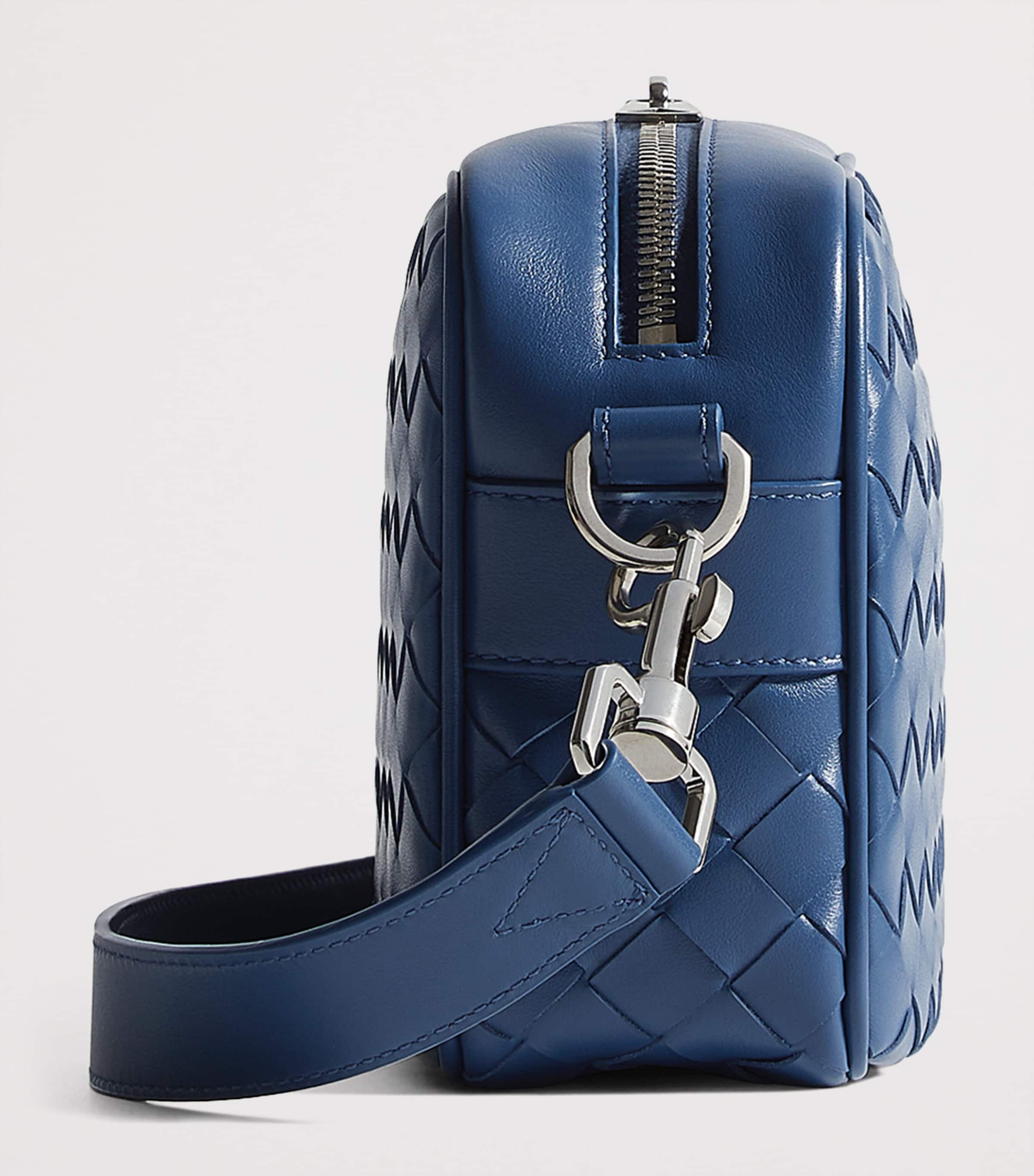 Bottega Veneta Small Leather Intrecciato Camera Bag Image 3