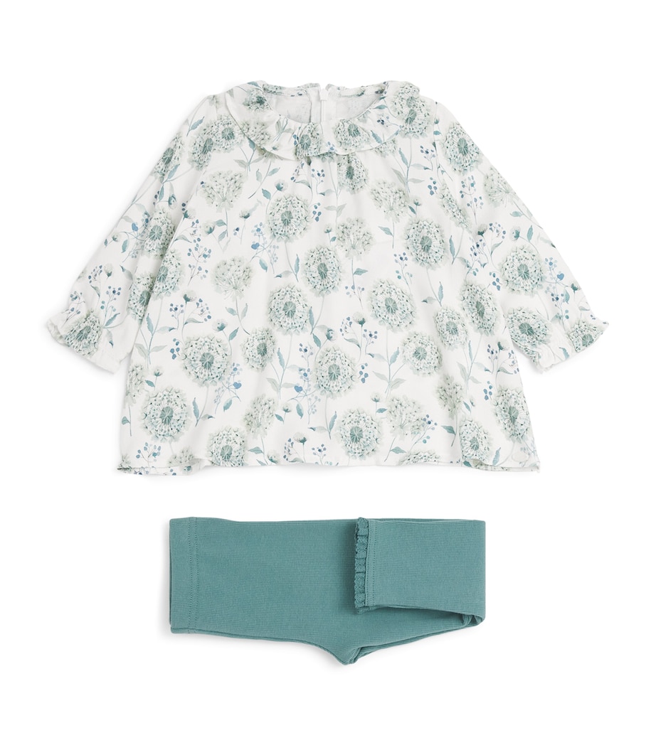 Floral Top and Leggings Set (3 Months-4 Years) 55EMERAUDE Image 1